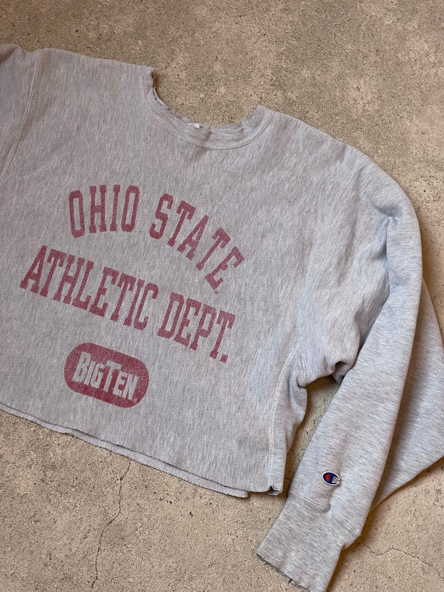 ( @ September ) Vintage Ohio State Raw Hem Sweatshirt - M/L