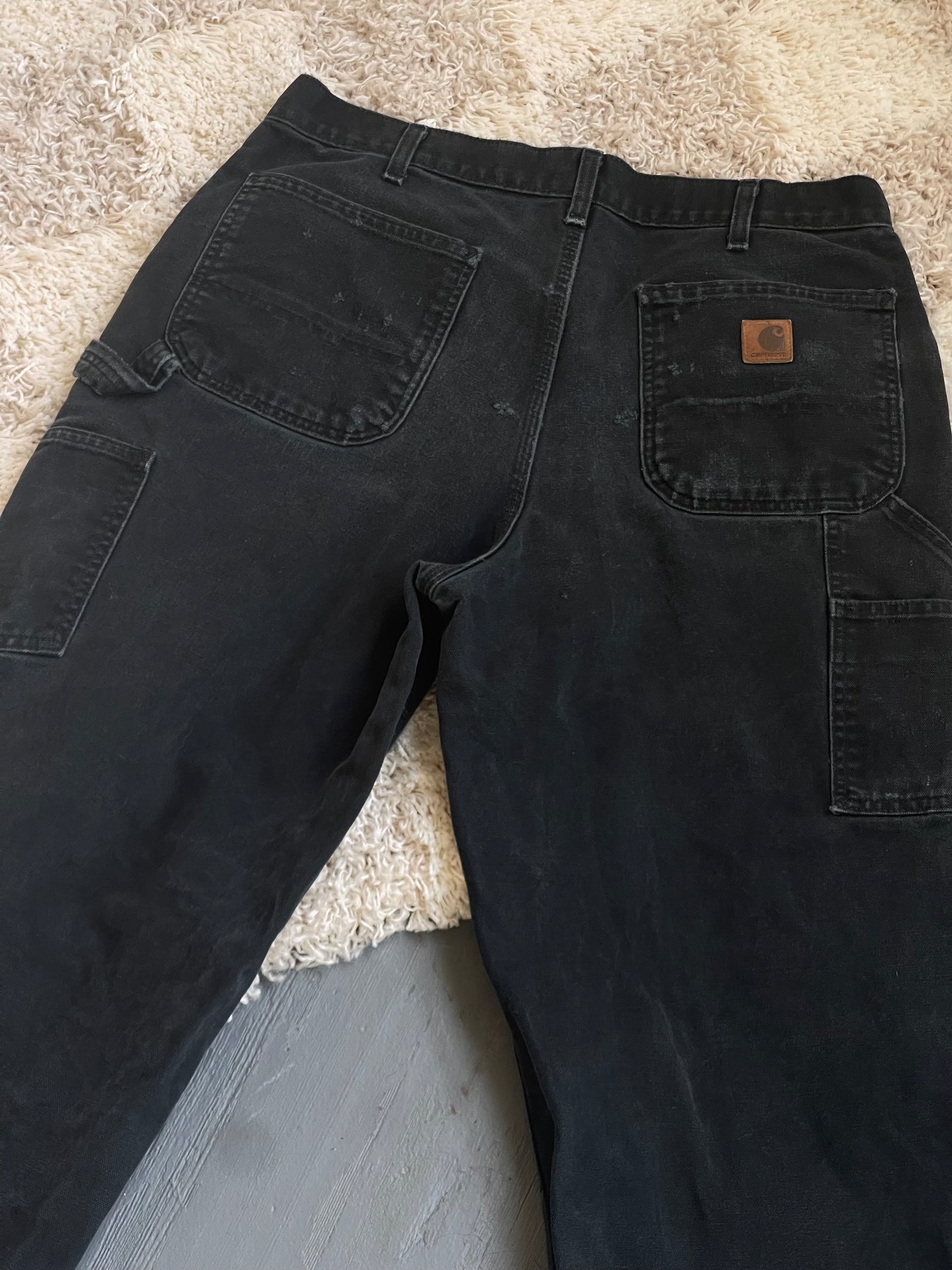 Vintage Carhartt Canvas Workpant - BLACK 34" W