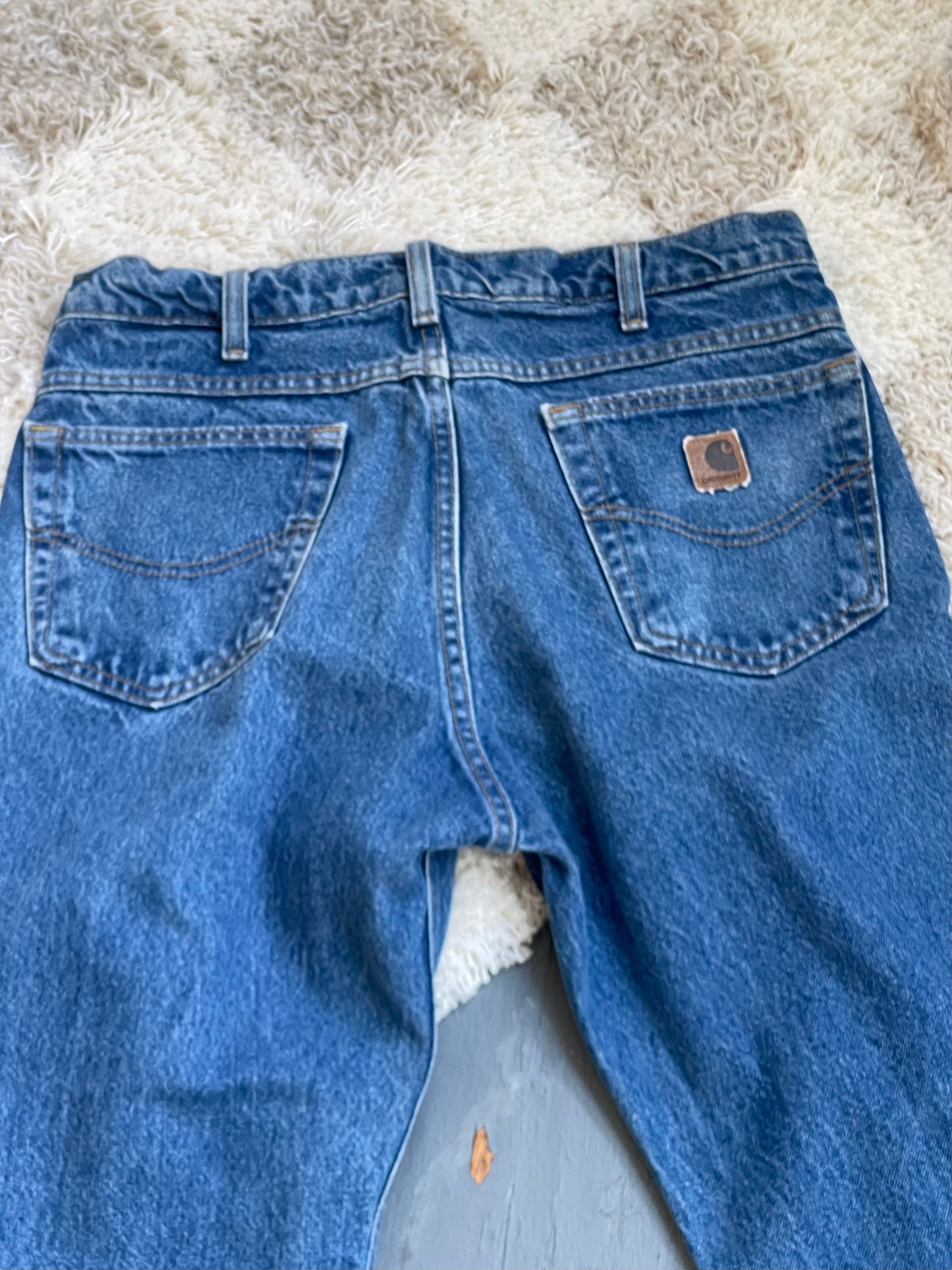 Vintage Carhartt Easy Denim - DARK BLUE 32" W