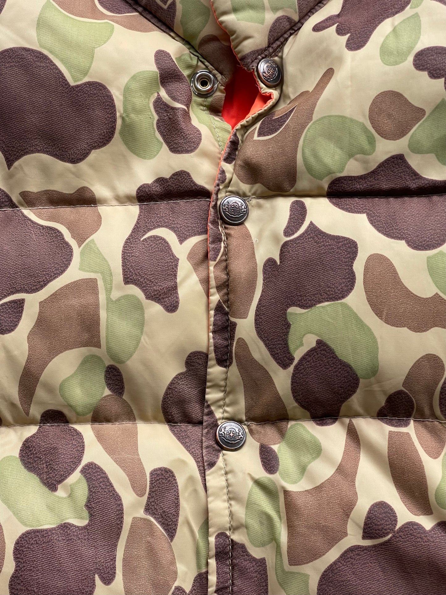 Vintage Reversible Camo Puffer Vest - M/L