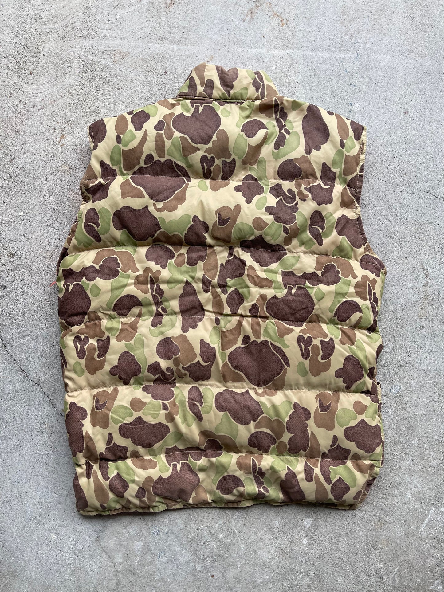 Vintage Reversible Camo Puffer Vest - M/L