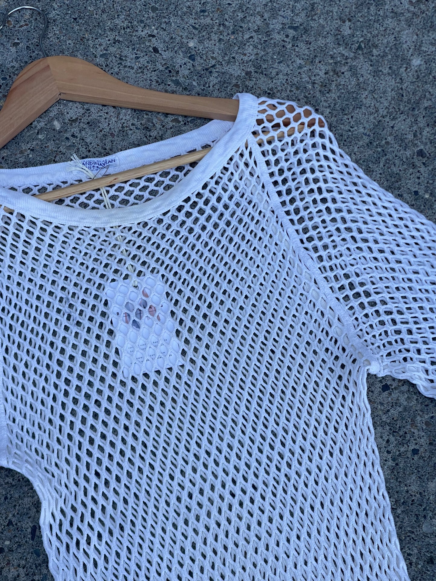 Vintage Scandinavian Mesh Tee - OS