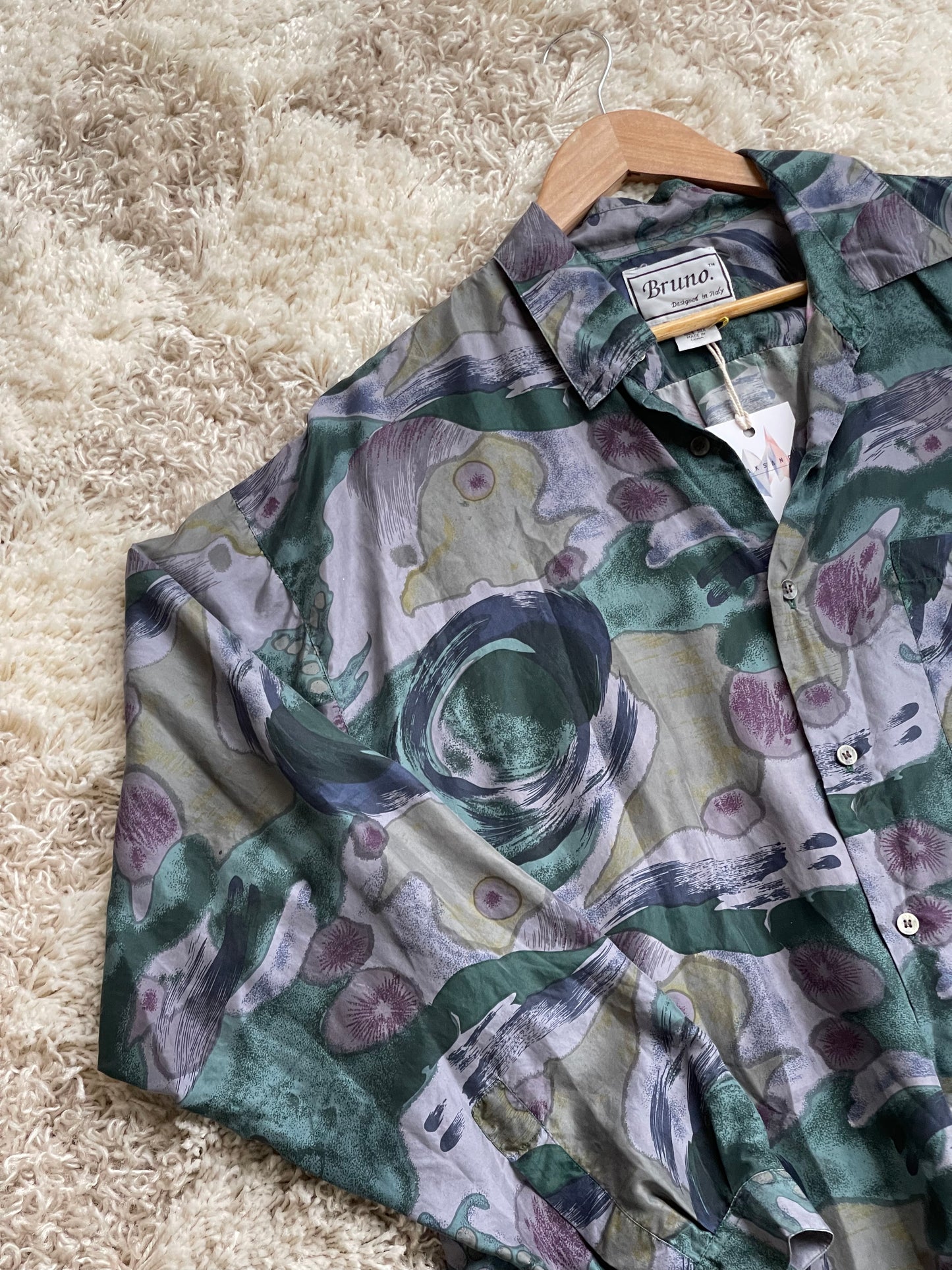 Vintage Silk Blouse - XL