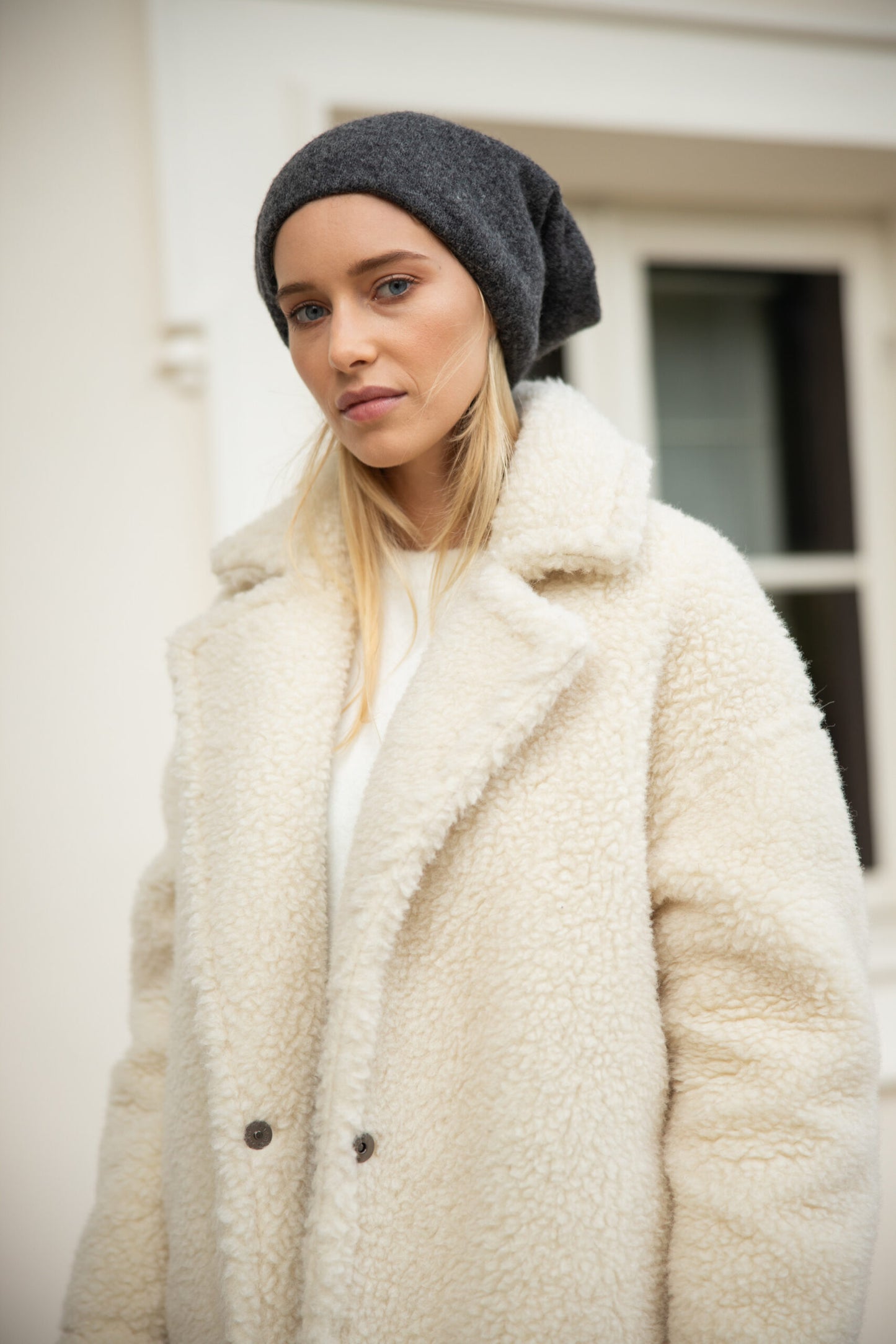 *PRE ORDER* Alwero Wool Coat in NATURAL - ( select size )