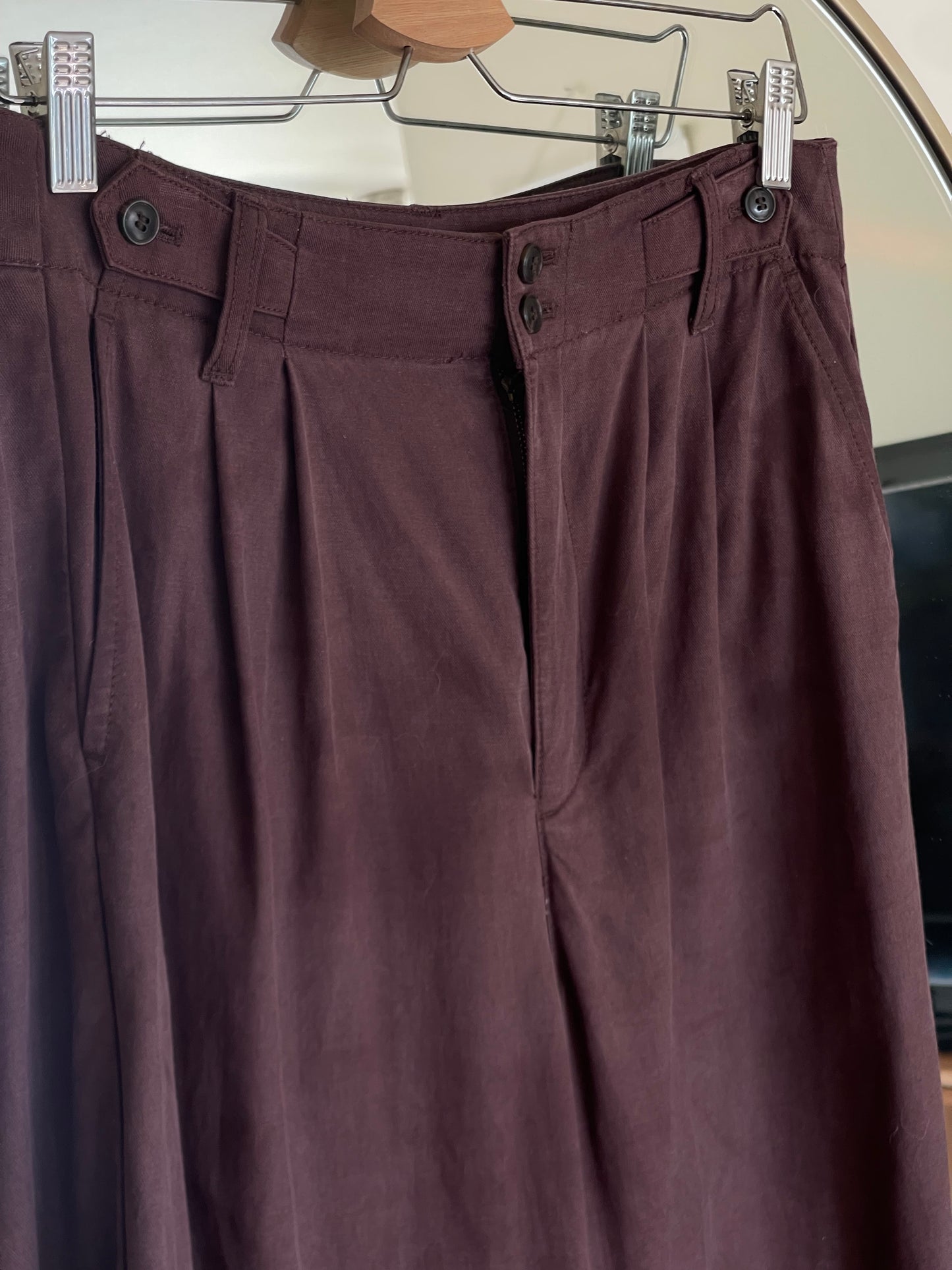 Pre-loved Madewell Harlow Trousers ( Brown ) - Size 8