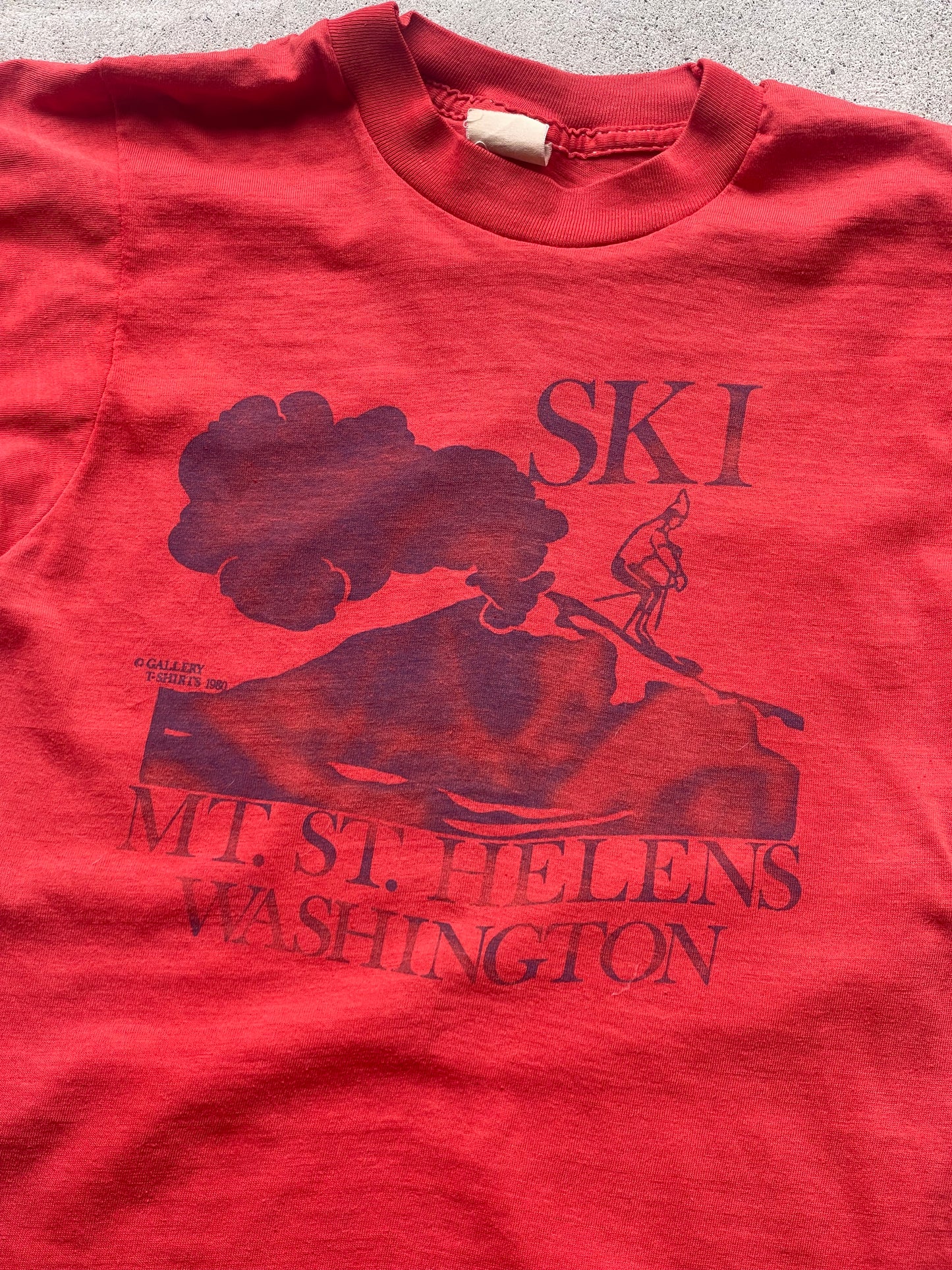 Vintage 1980 Ski Mt St Helens Tee - S
