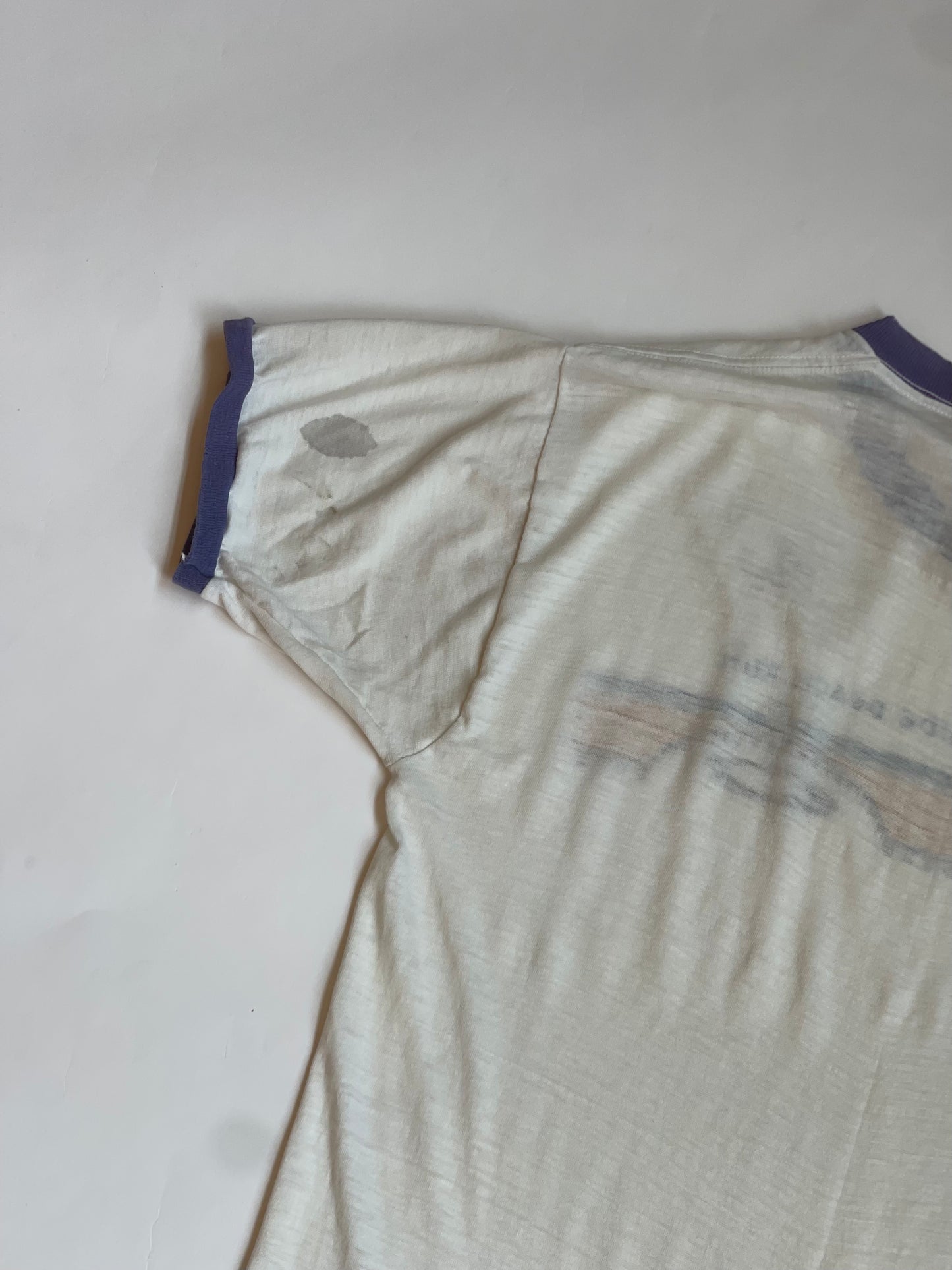 Vintage Seaside Beach Run Ringer Tee - S/M