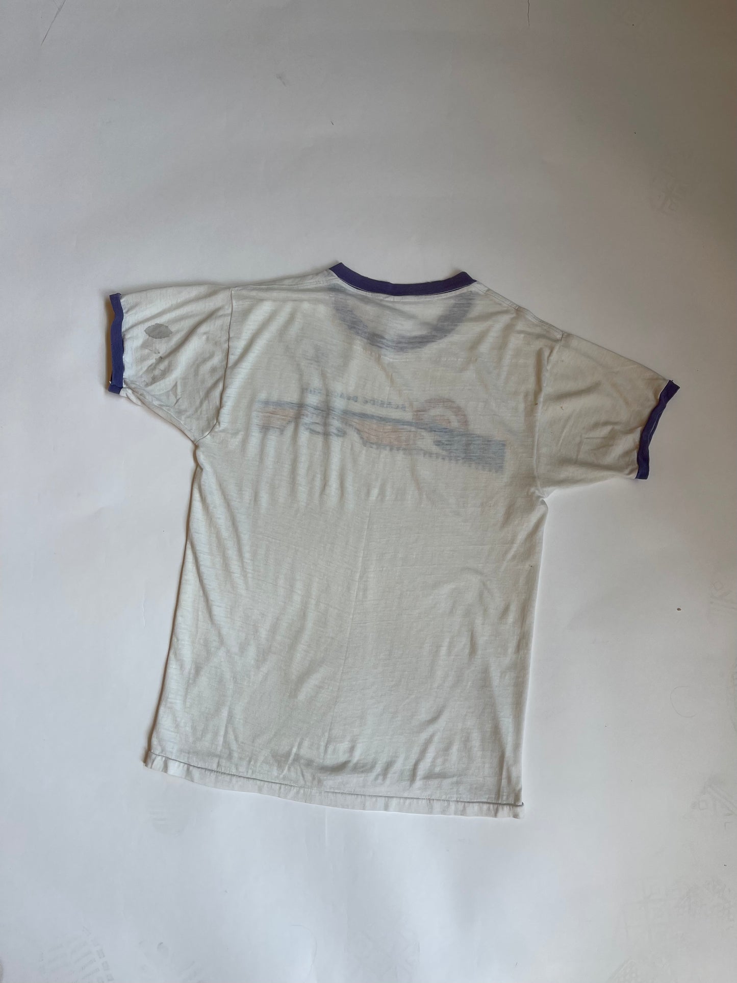 Vintage Seaside Beach Run Ringer Tee - S/M