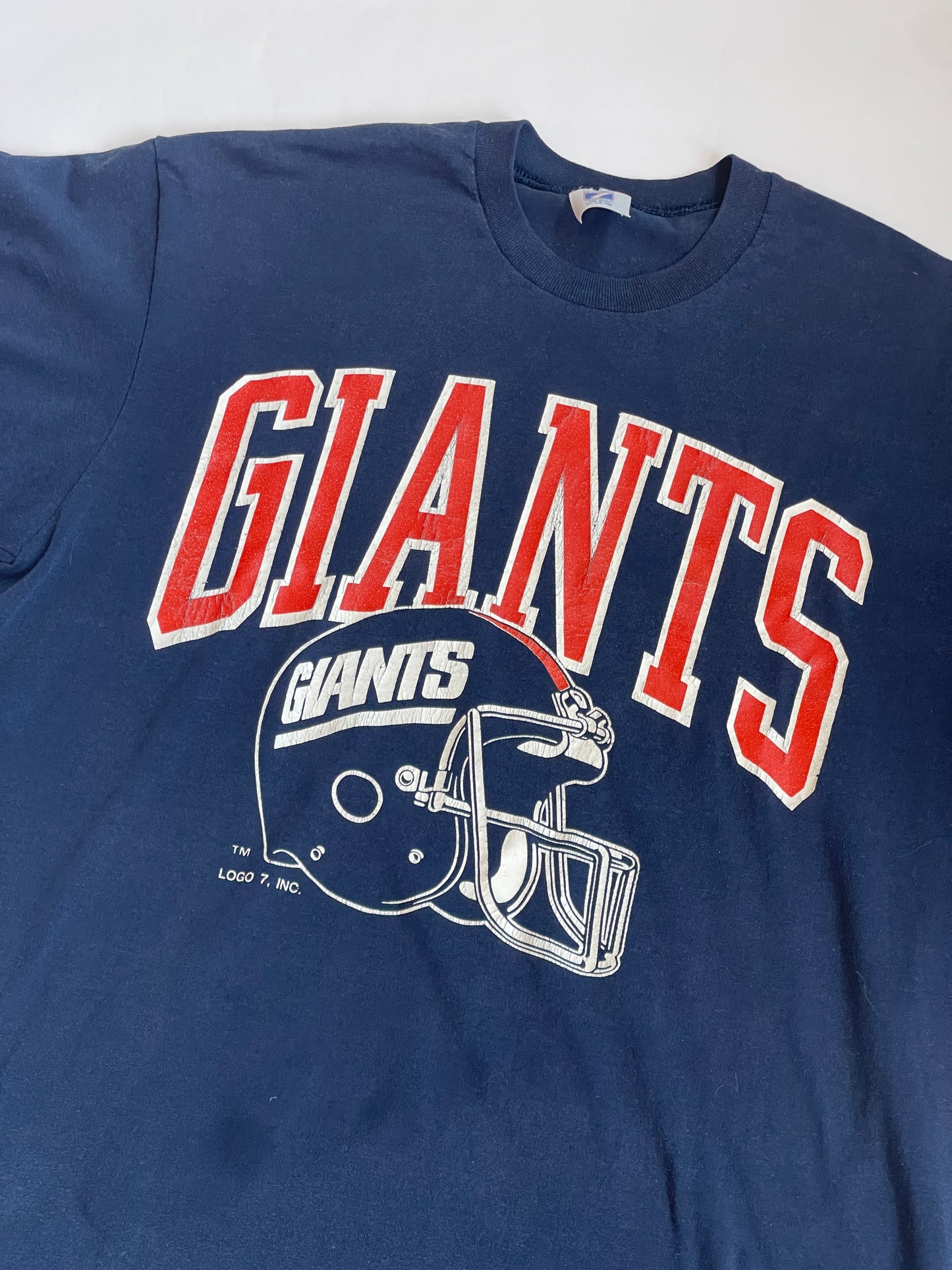 Vintage Giants Football Tee - L