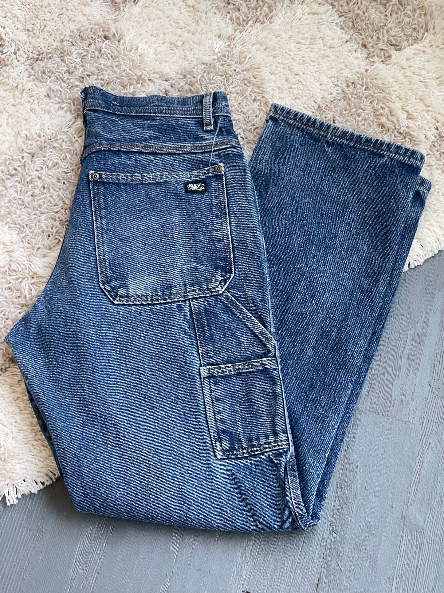 Vintage Key Workwear Denim - DARK BLUE 30" W