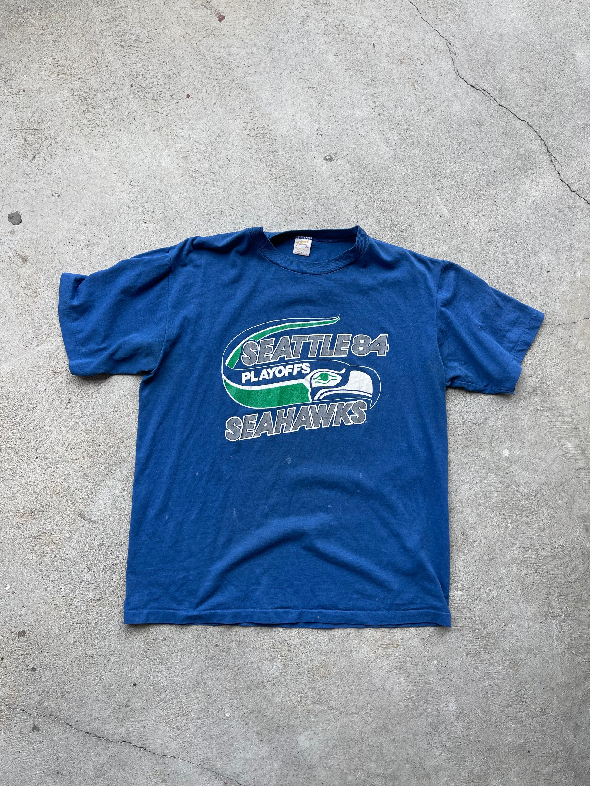 Vintage 1984 Seattle Seahawks Tee - L