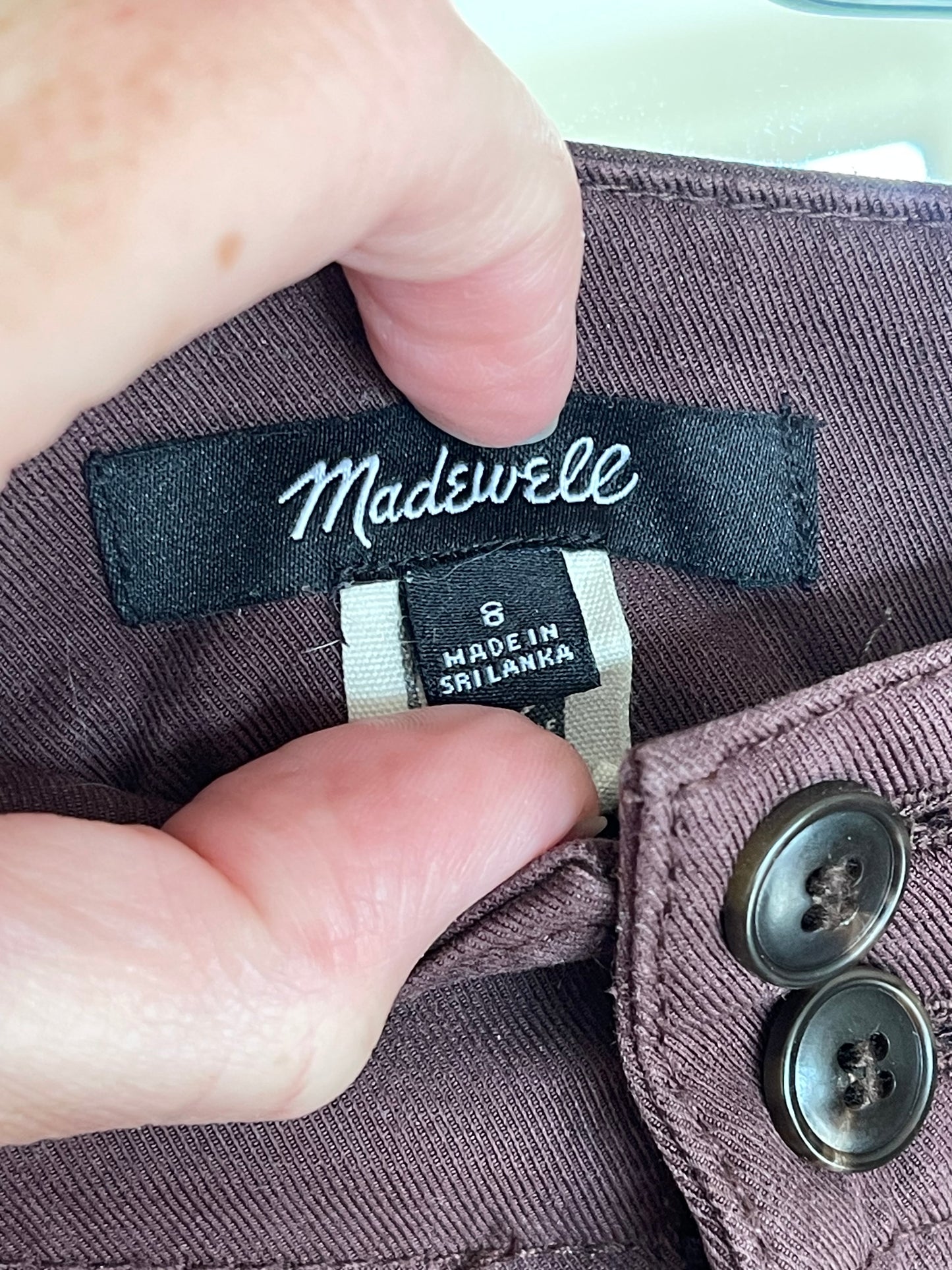 Pre-loved Madewell Harlow Trousers ( Brown ) - Size 8