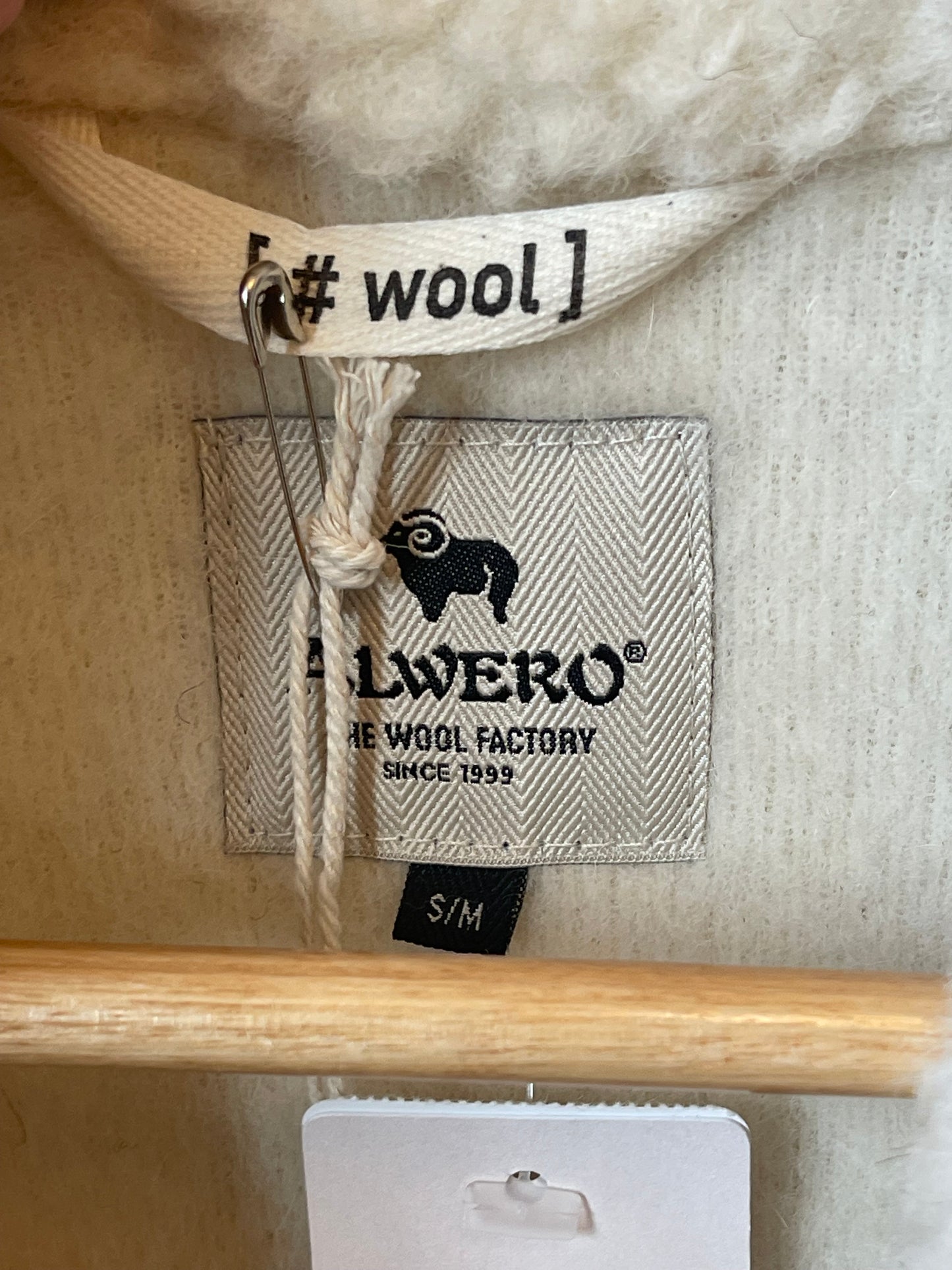 Alwero Wool Coat in NATURAL - ( select size )