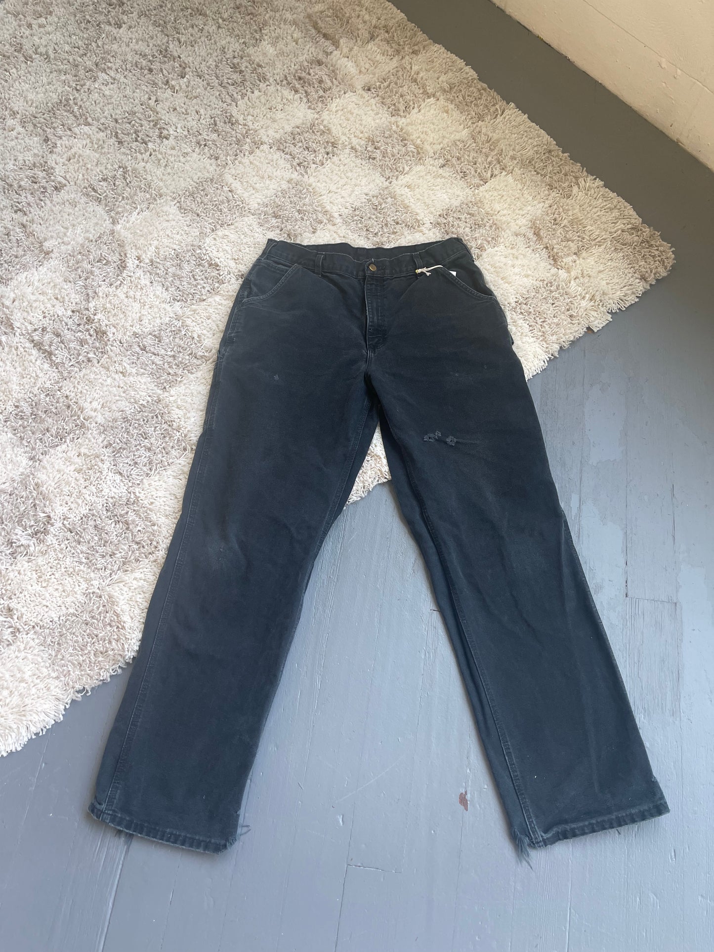 Vintage Carhartt Canvas Workpant - BLACK 34" W