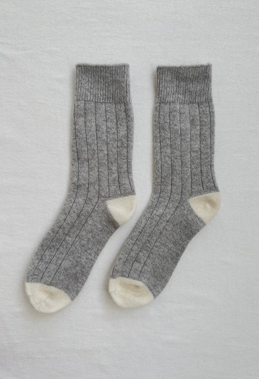 Le Bon Shoppe Classic Cashmere Sock in GREY - OS