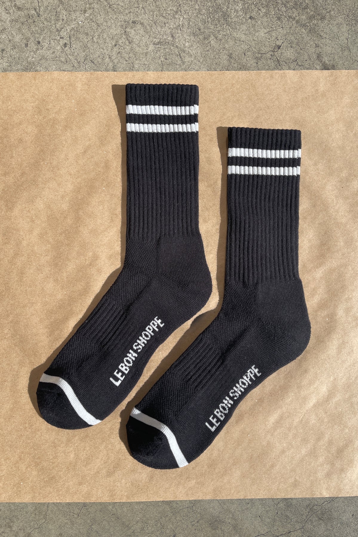 Le Bon Shoppe Extended Boyfriend Sock in NOIR - OS