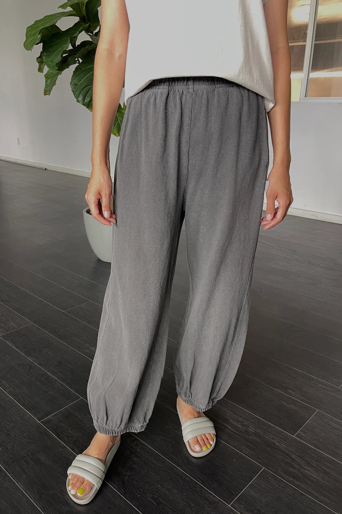 Le Bon Shoppe Balloon Pants in COAL - ( select size )