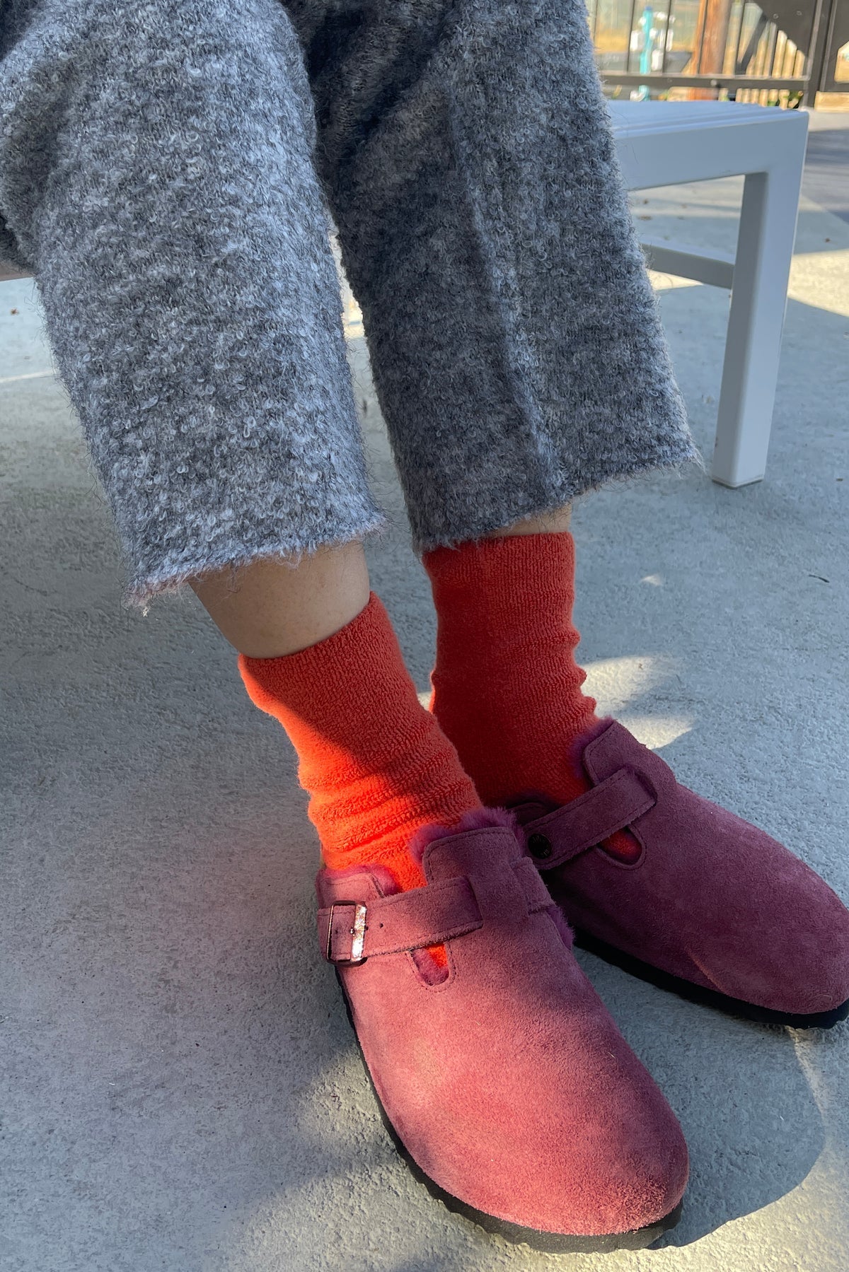 Le Bon Shoppe Cloud Sock in CACTUS FLOWER - OS