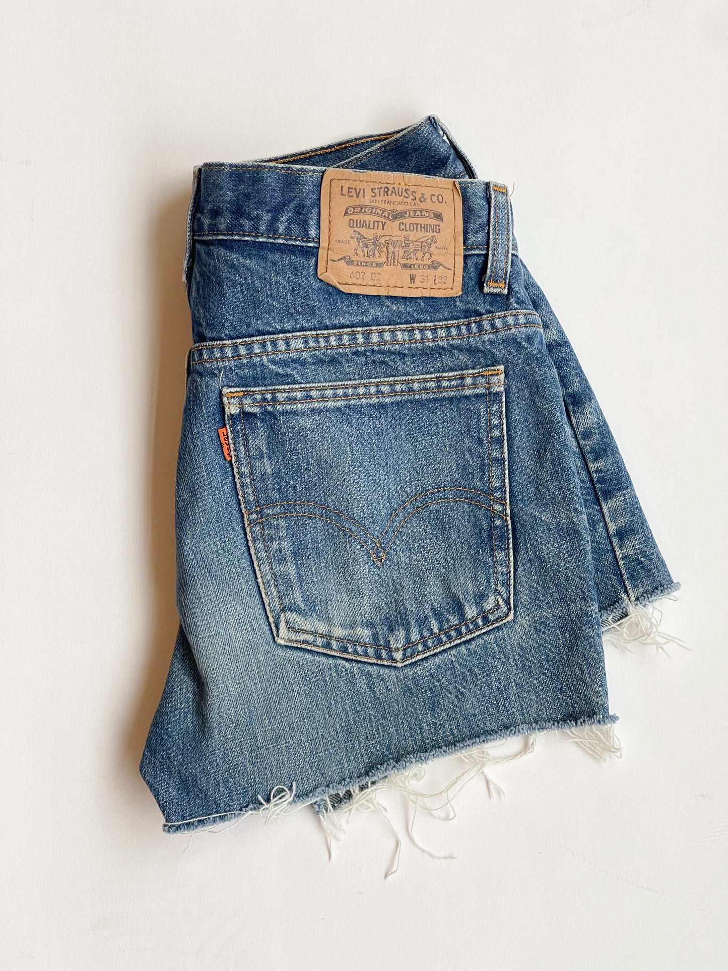 Vintage Mid-rise Levi's cutoff shorts - 28” W