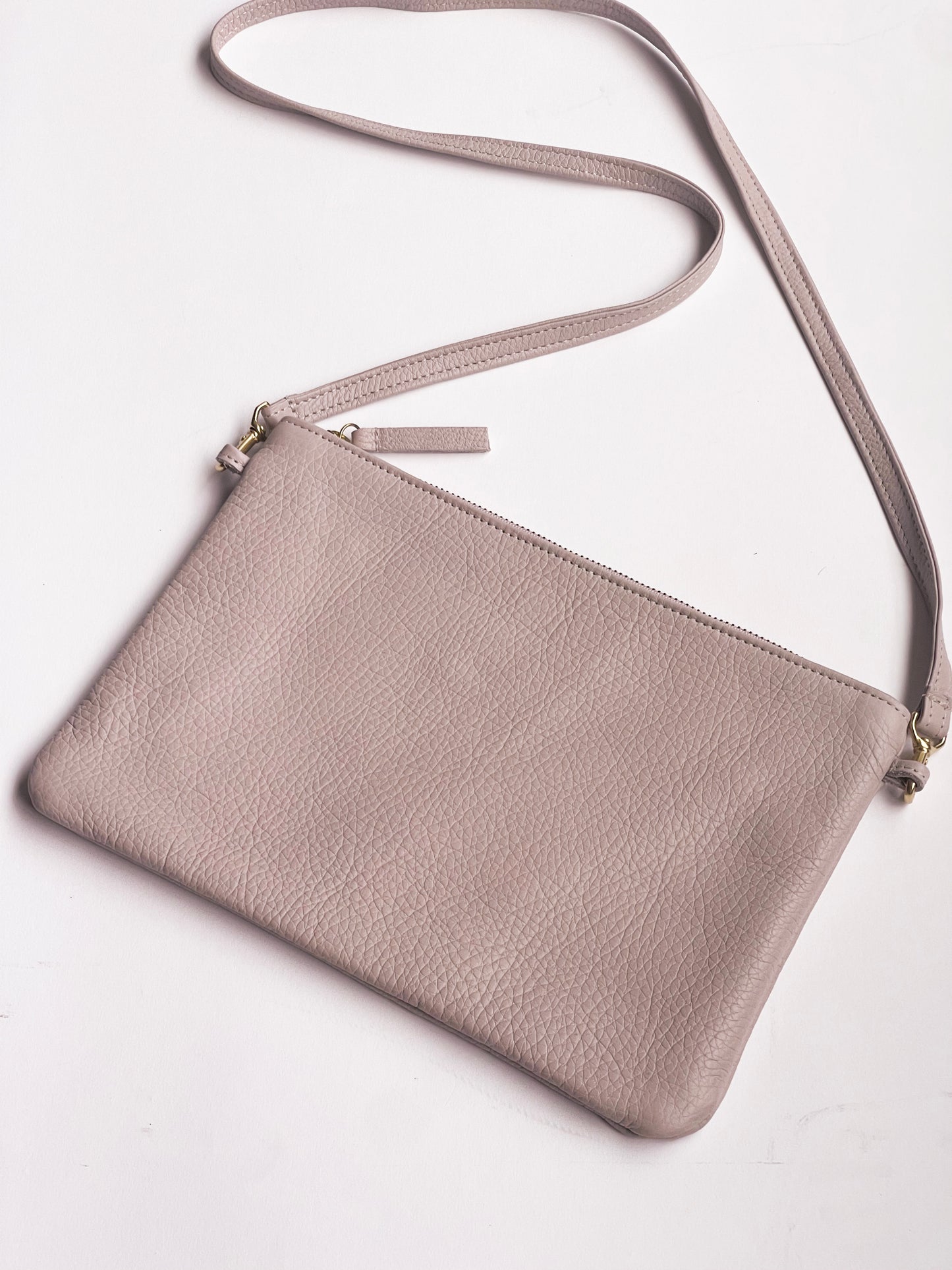 Primecut Leather Pouch Purse in LIGHT LILAC