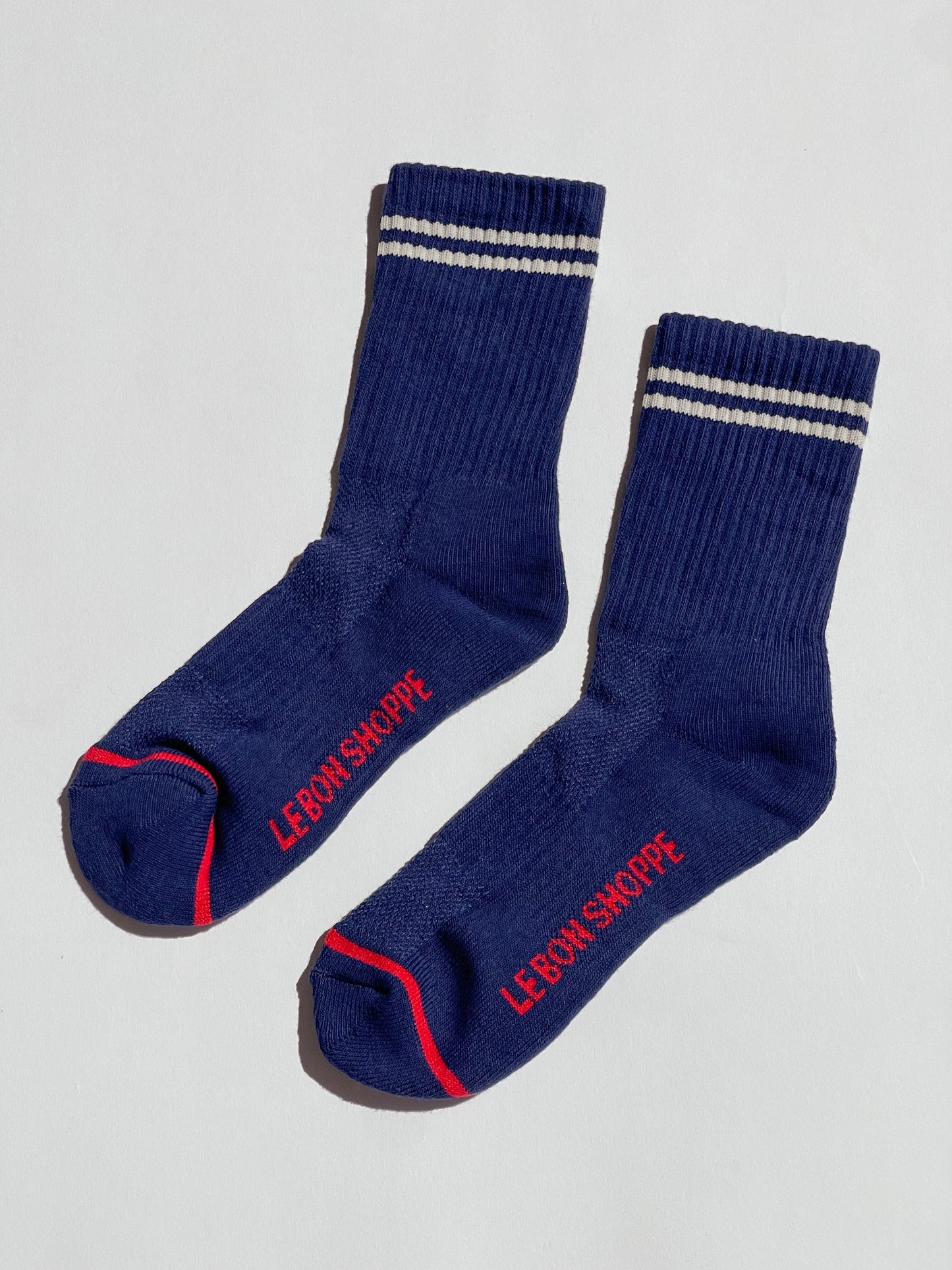 Le Bon Shoppe Boyfriend Sock in NAVY - OS