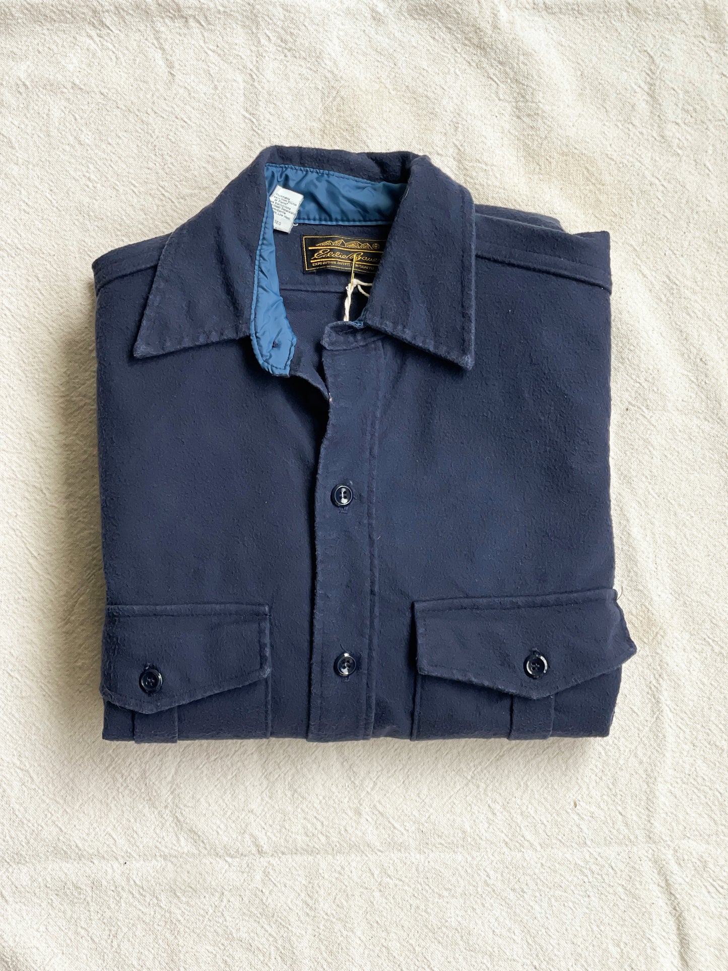 Vintage Eddie Bauer Chamois Shirt in Navy