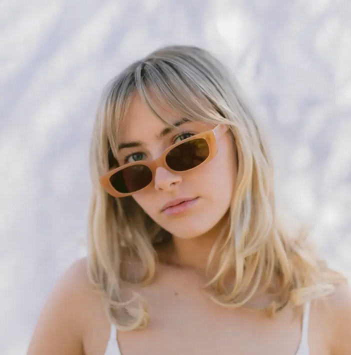 Beyond Stranger Studio Sunglasses the MEGAN in APRICOT - OS
