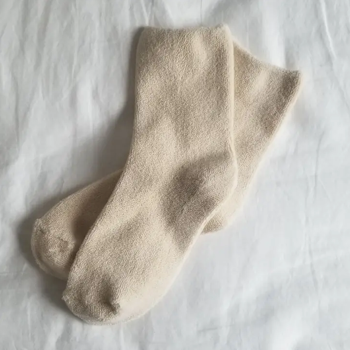 Le Bon Shoppe Cloud Sock in ECRU - OS