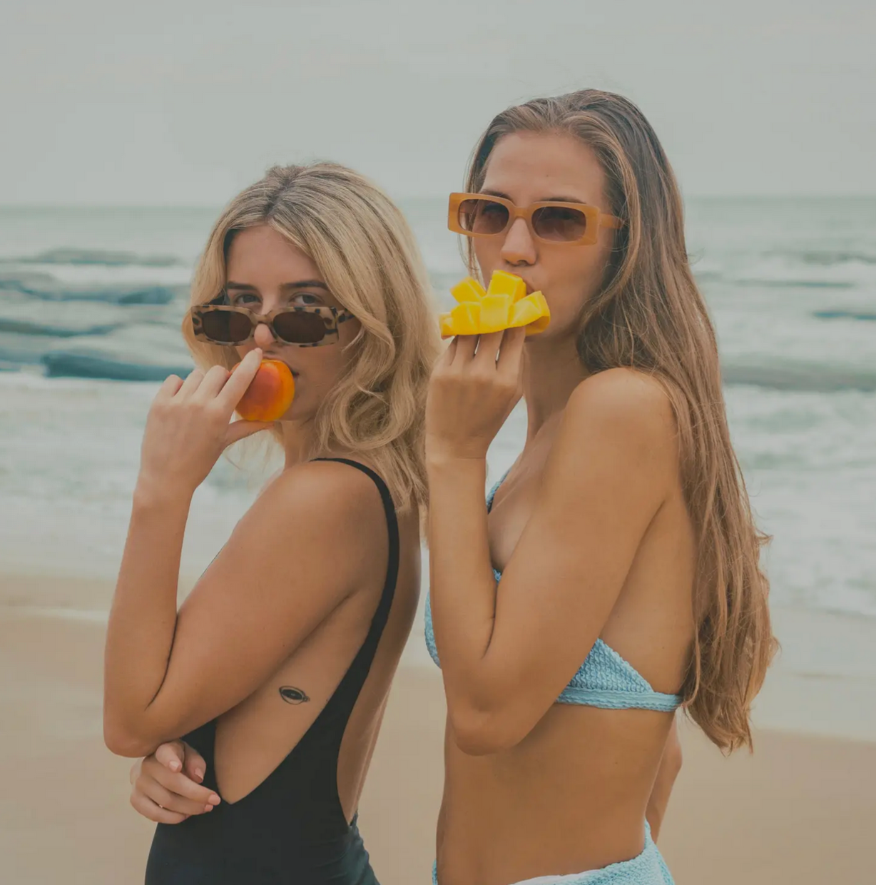 Beyond Stranger Studio Sunglasses the MARLEY in APRICOT - OS