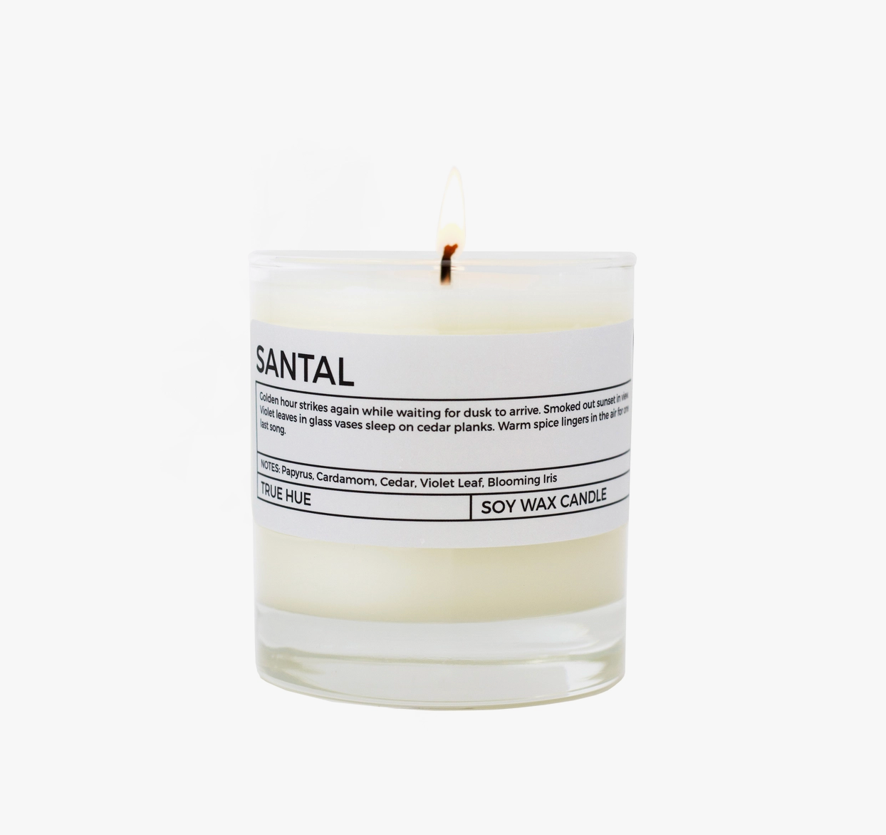 True Hue Candle - SANTAL