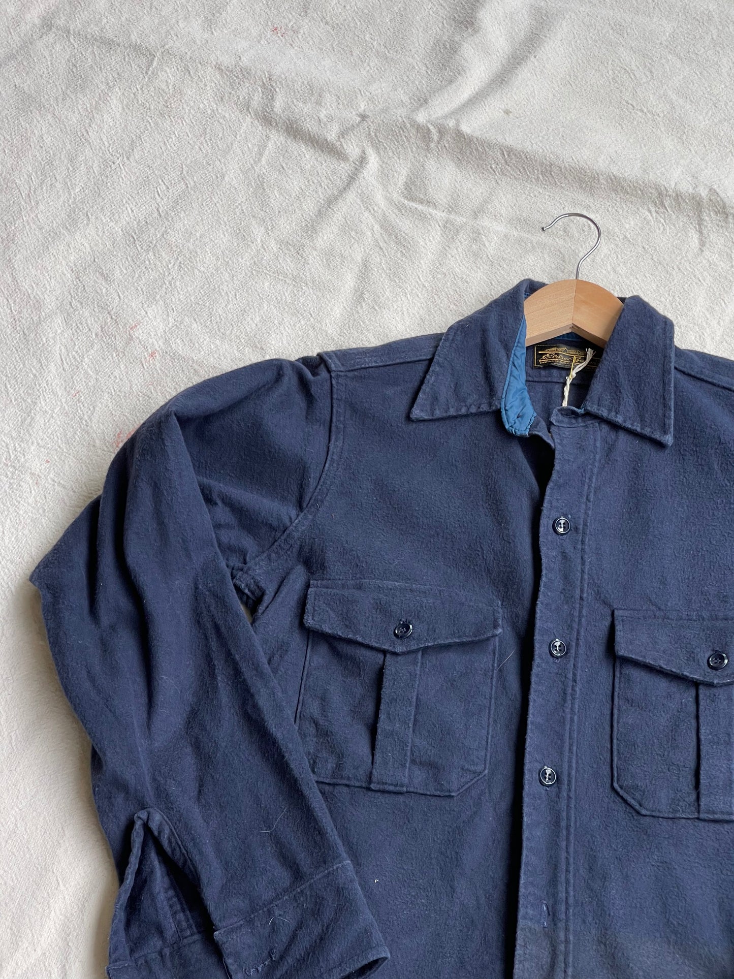Vintage Eddie Bauer Chamois Shirt in Navy