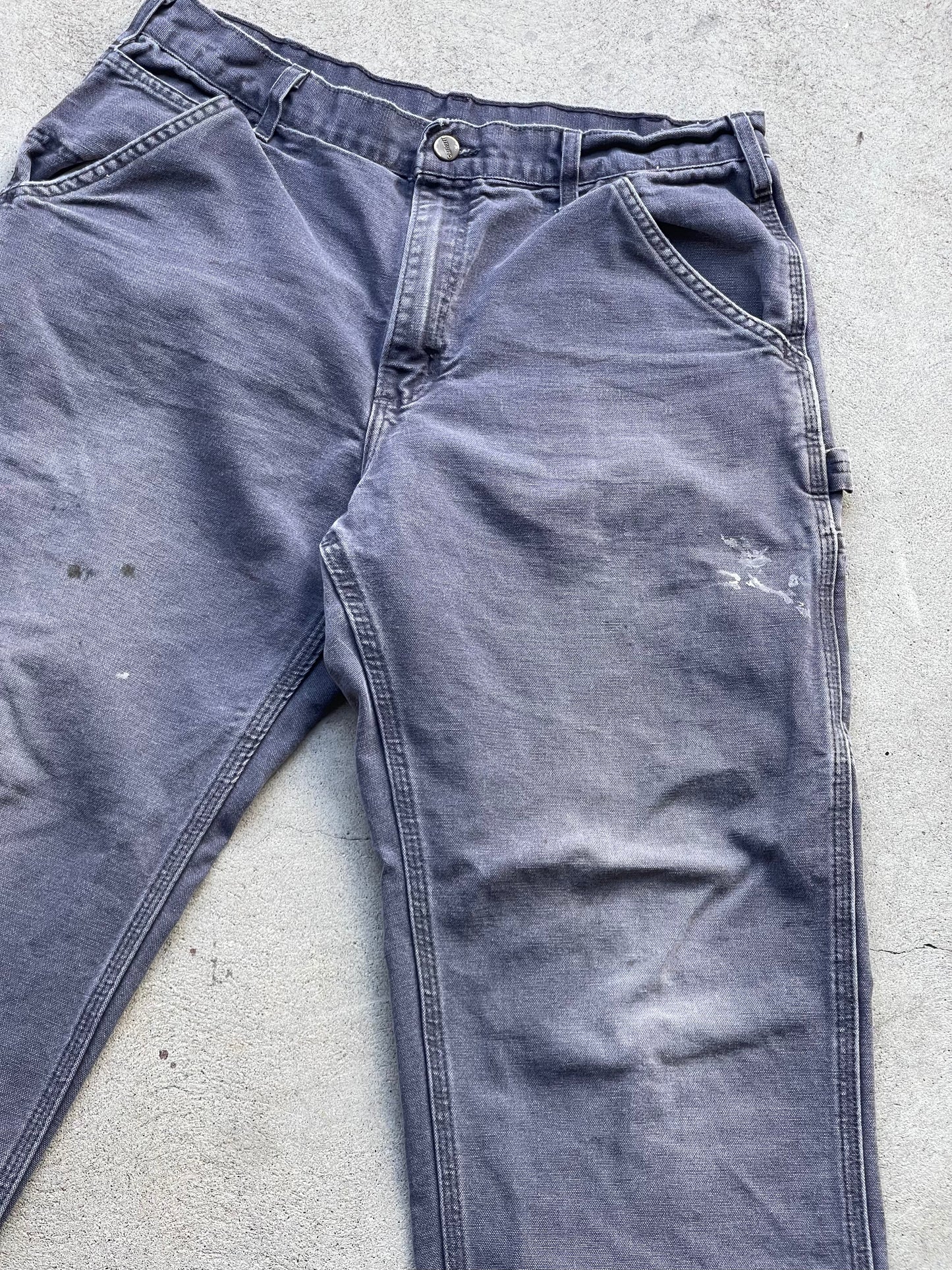 Vintage Canvas Carhartt Work Pant - BLUE/GREY 33" W