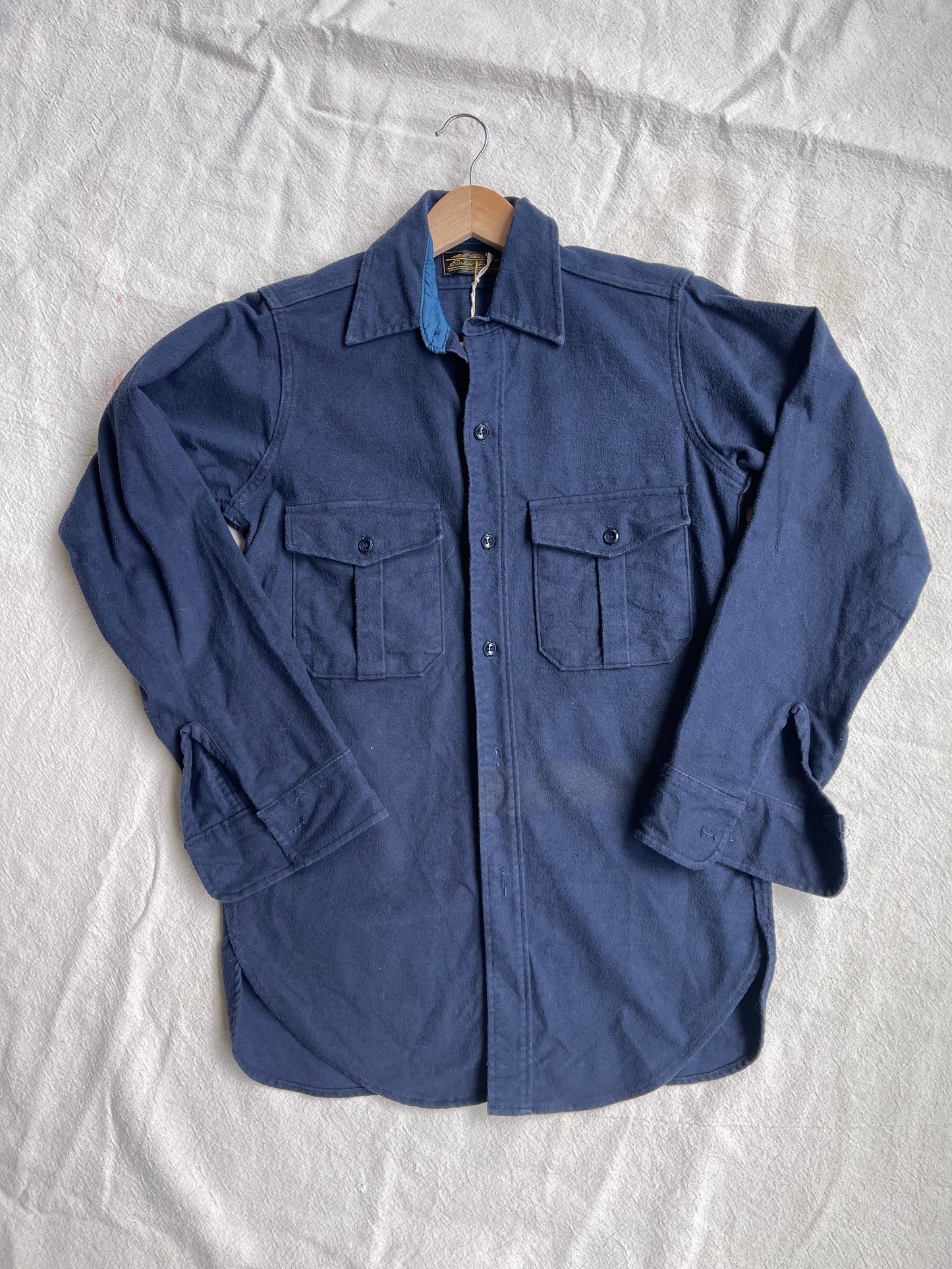 Vintage Eddie Bauer Chamois Shirt in Navy