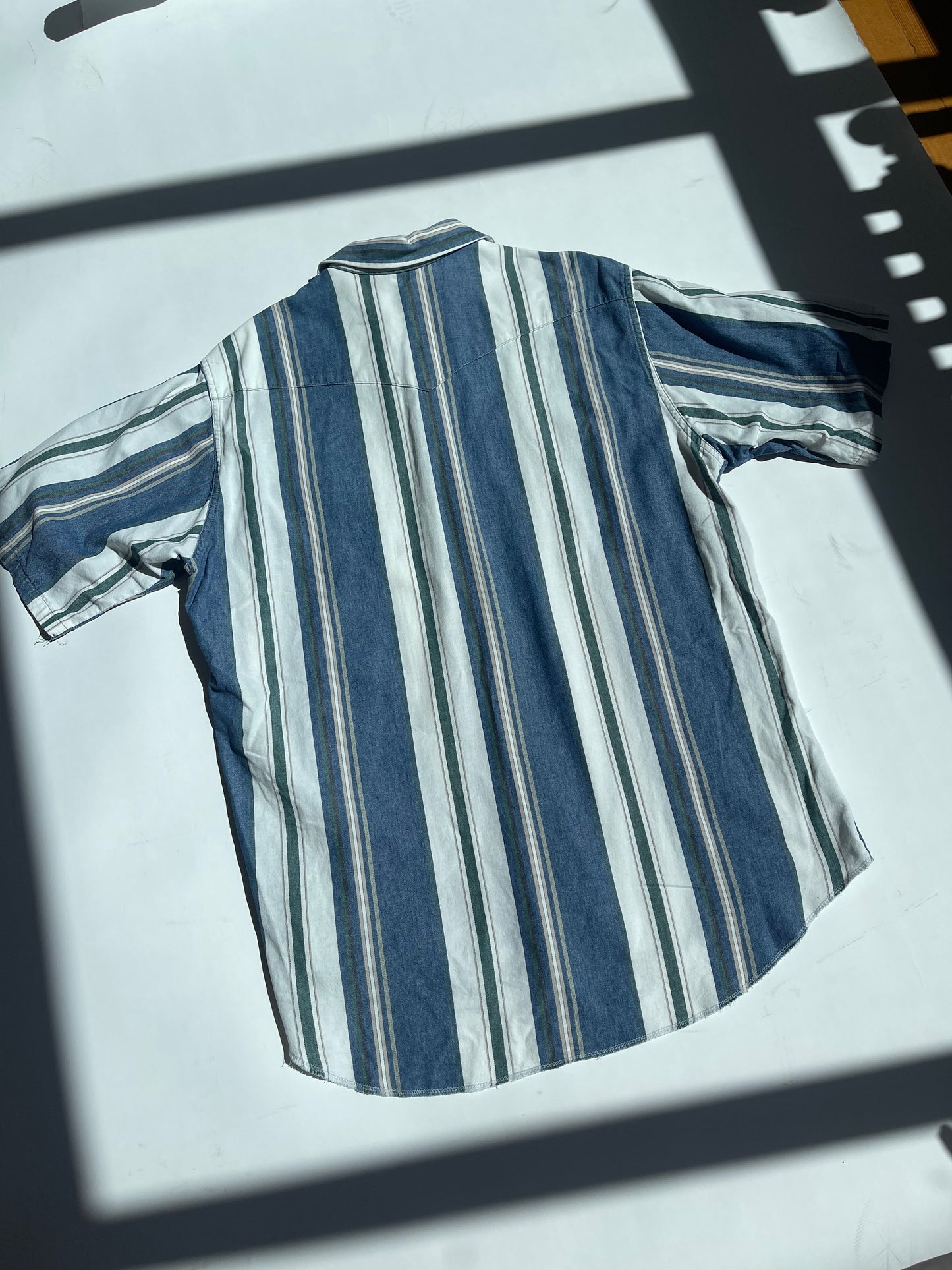 Vintage Wrangler Striped Men's Shirt - up to XL