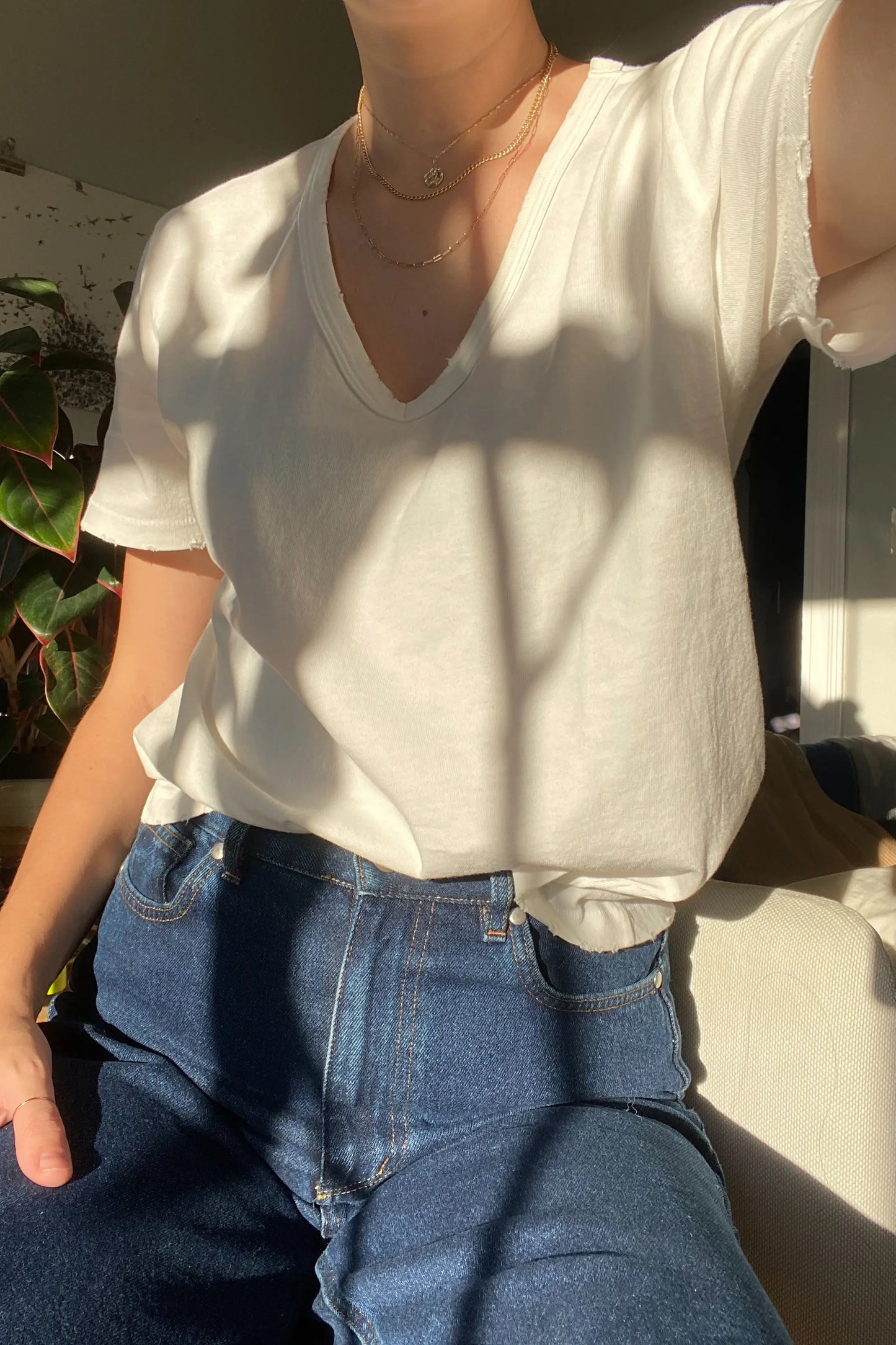 Le Bon Shoppe La Vie Tee in VINTAGE WHITE - ( select size )