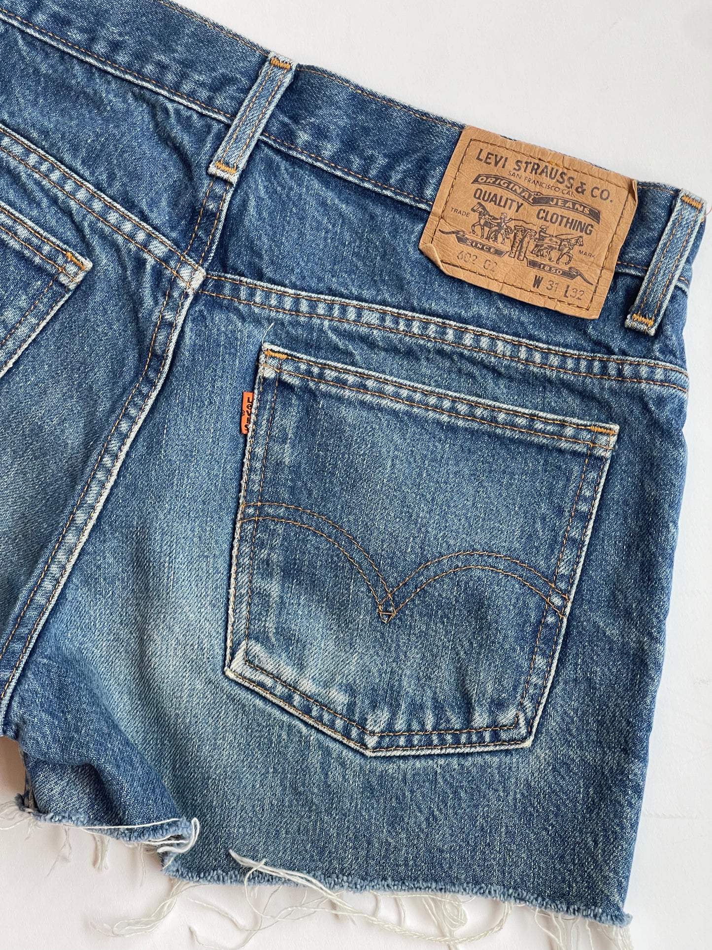 Vintage Mid-rise Levi's cutoff shorts - 28” W