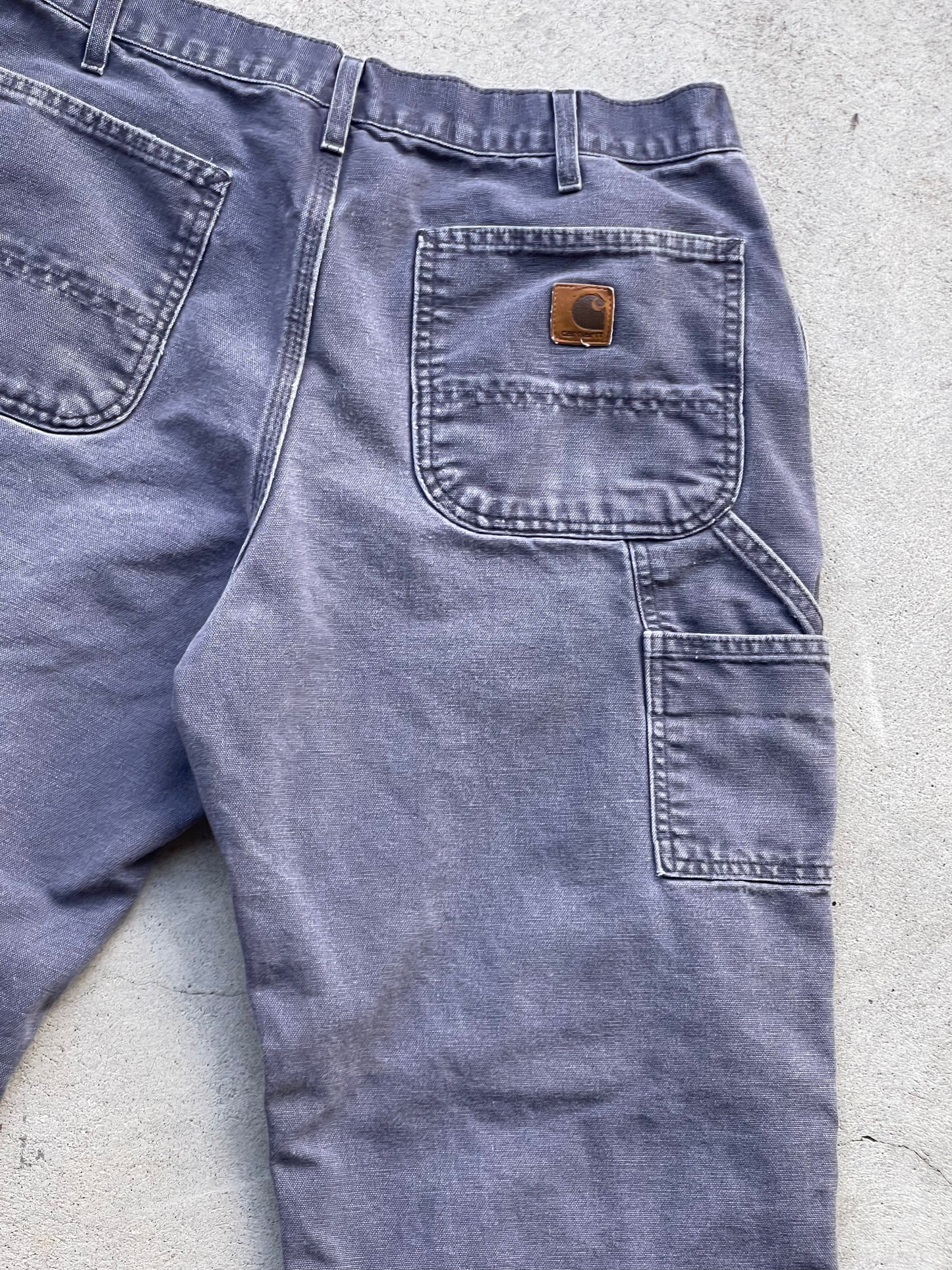 Vintage Canvas Carhartt Work Pant - BLUE/GREY 33" W