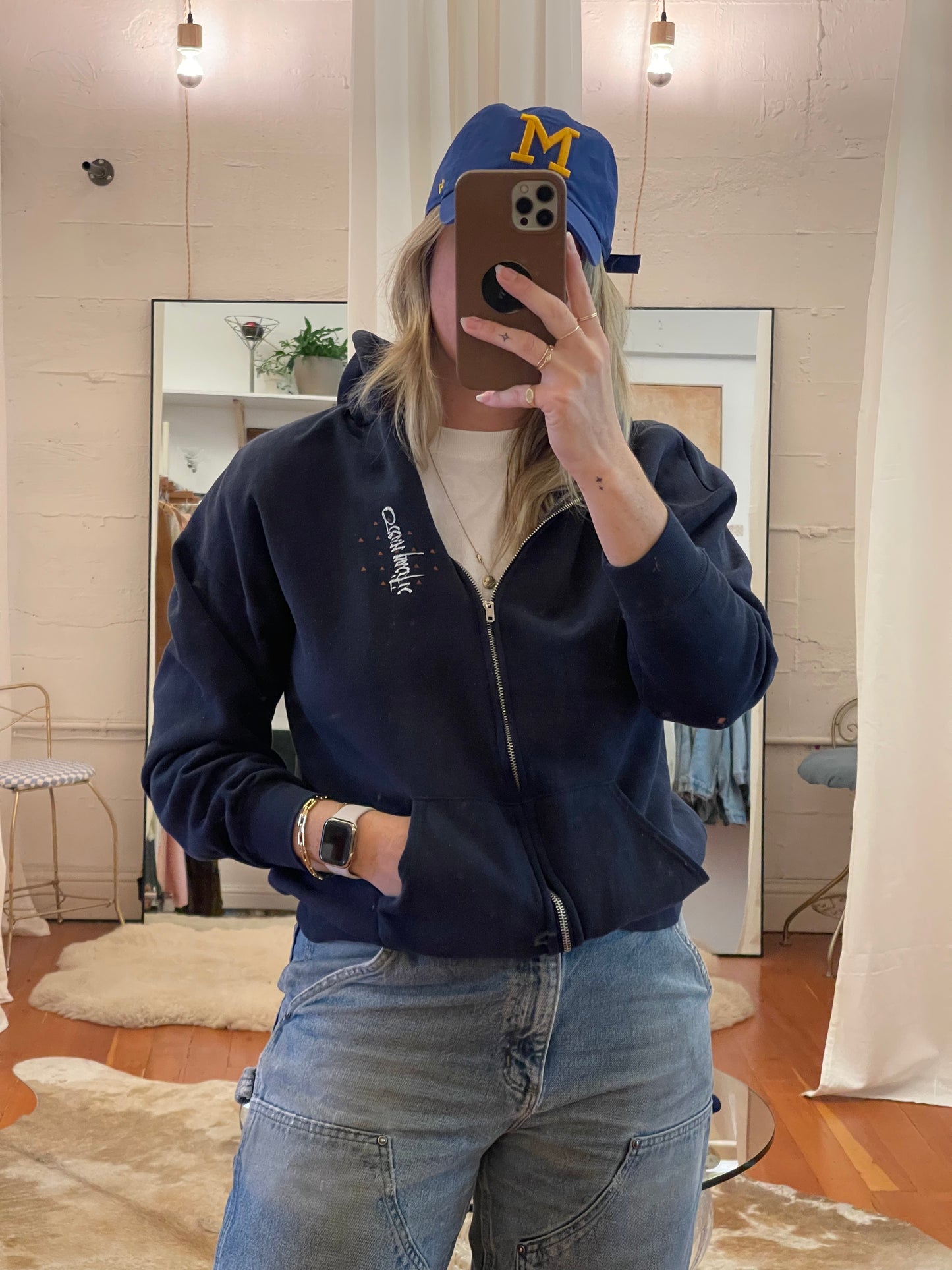 Vintage Ocean Pacific Zip Hoodie - M/L