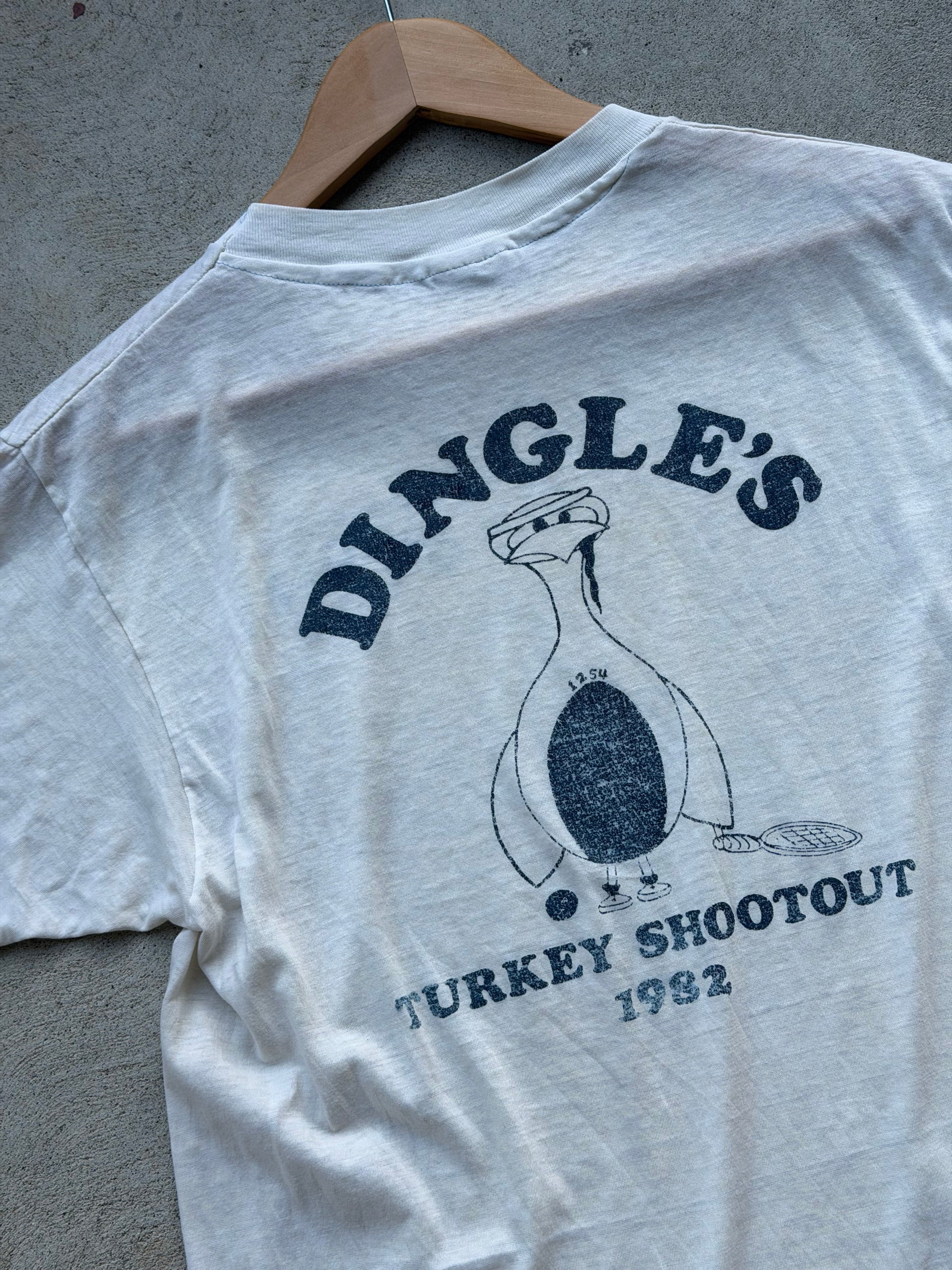 Vintage 1982 Paper Thin "Dingles" Tee OFF WHITE - M/L