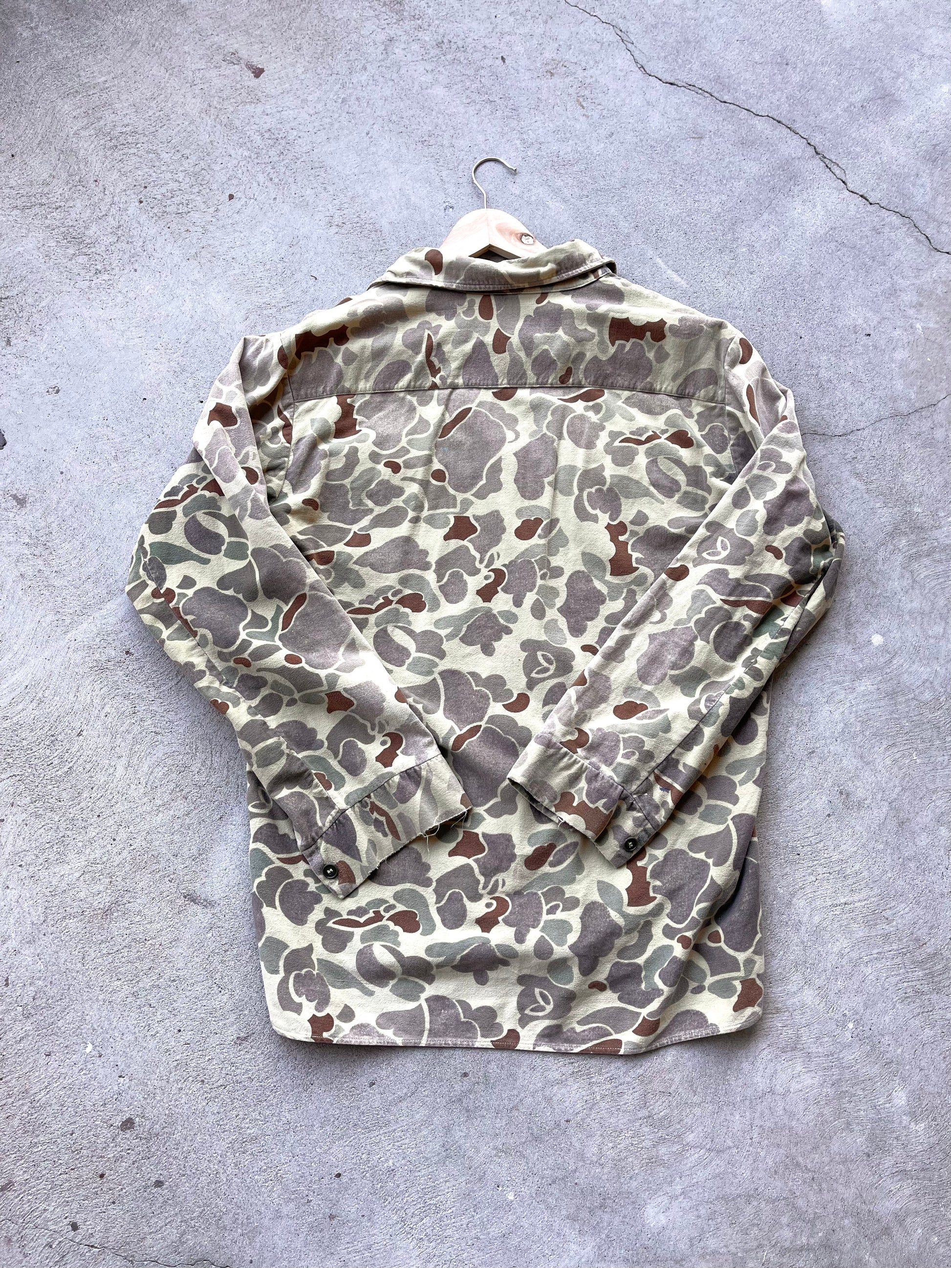 Vintage Sunfaded Camo Chamois Shirt - M/L