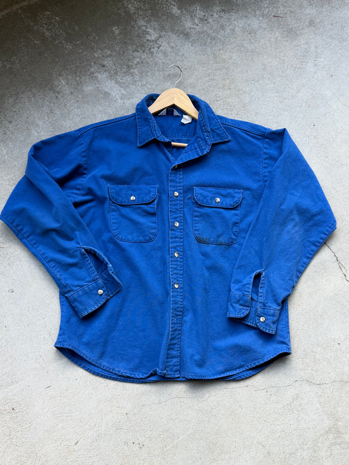 Vintage Chamois Shirt in COLBALT - M/L