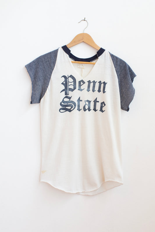 Vintage Penn State Raglan Tee - S/M