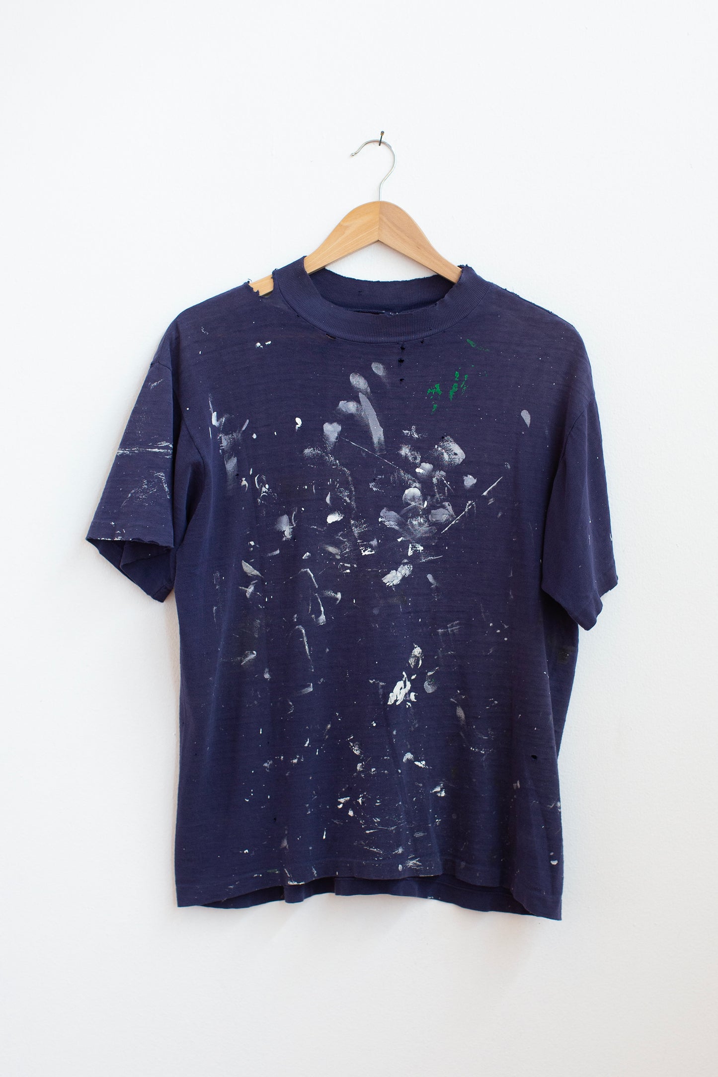 Vintage Thrashed Navy Blue Tee - M