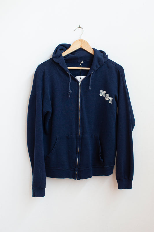 Vintage "MBI" Zip-up Hoodie - S/M