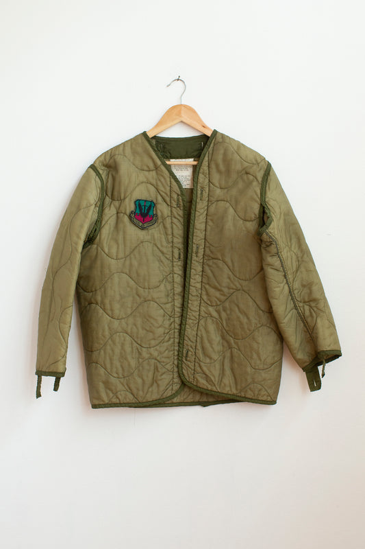 Vintage Military Liner Jacket w/ Patch - M