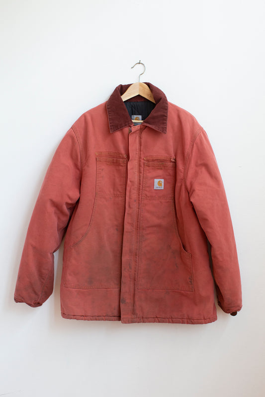 Carhartt Lined Coat in RASPBERRY - 2XL