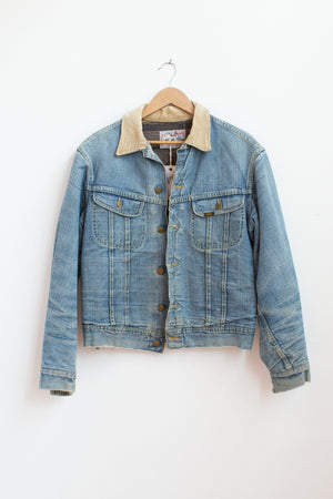 Vintage 1960s LEE Storm Rider Blanket Lined Denim Coat - M