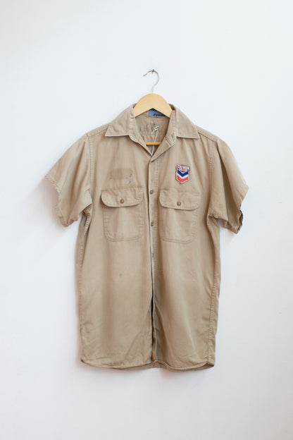 Vintage Chevron Attendant Shirt - S/M