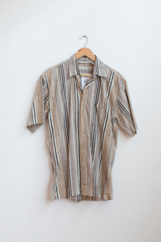 Vintage Stripe Cotton Shirt - up to M