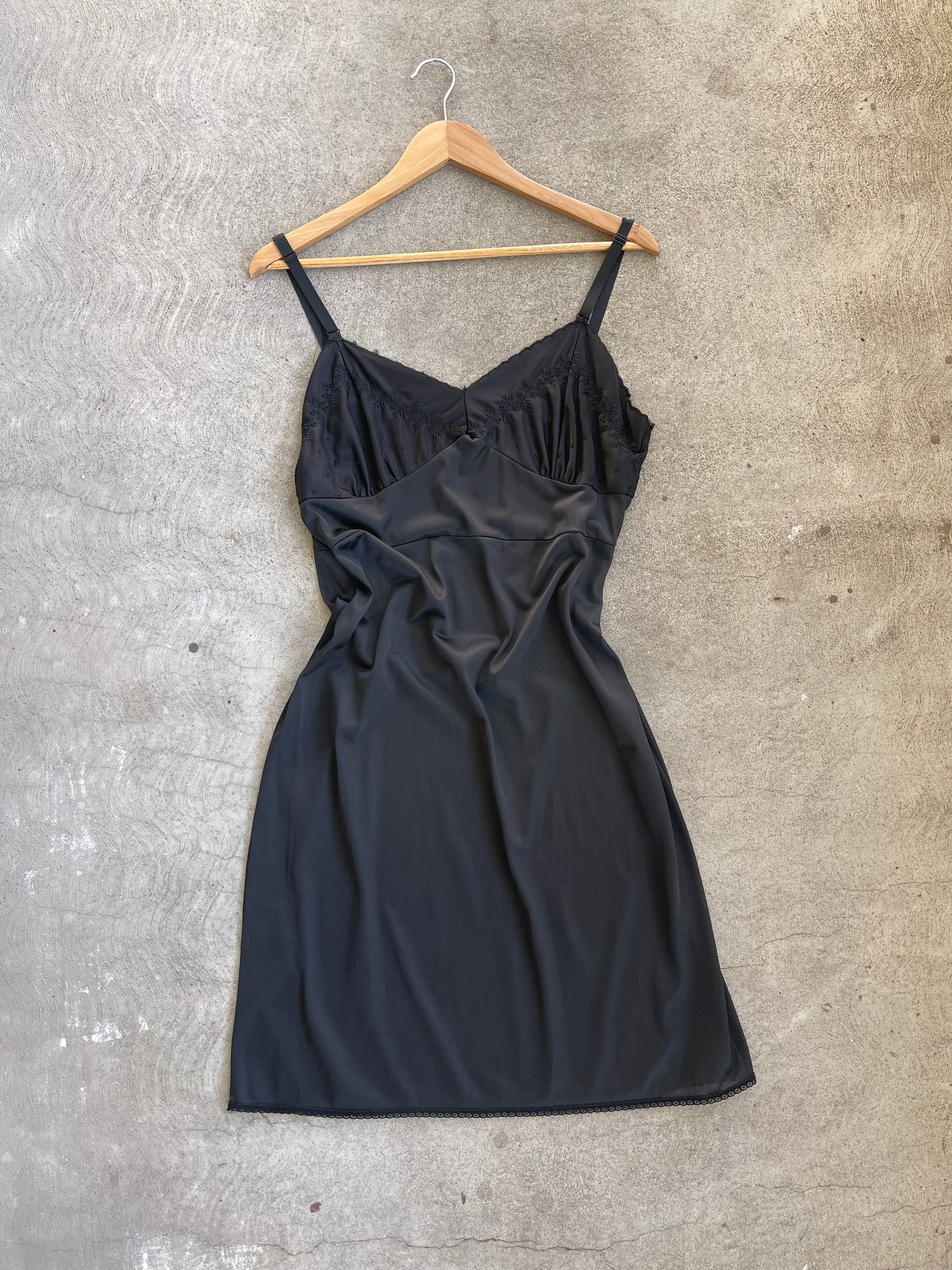 Vintage Slip Dress BLACK 01 - M